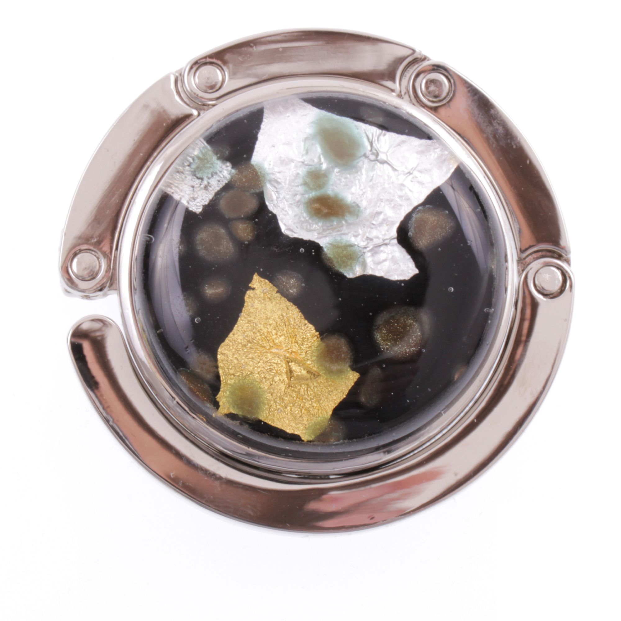 Murano Glas Taschenhalter-schwarz