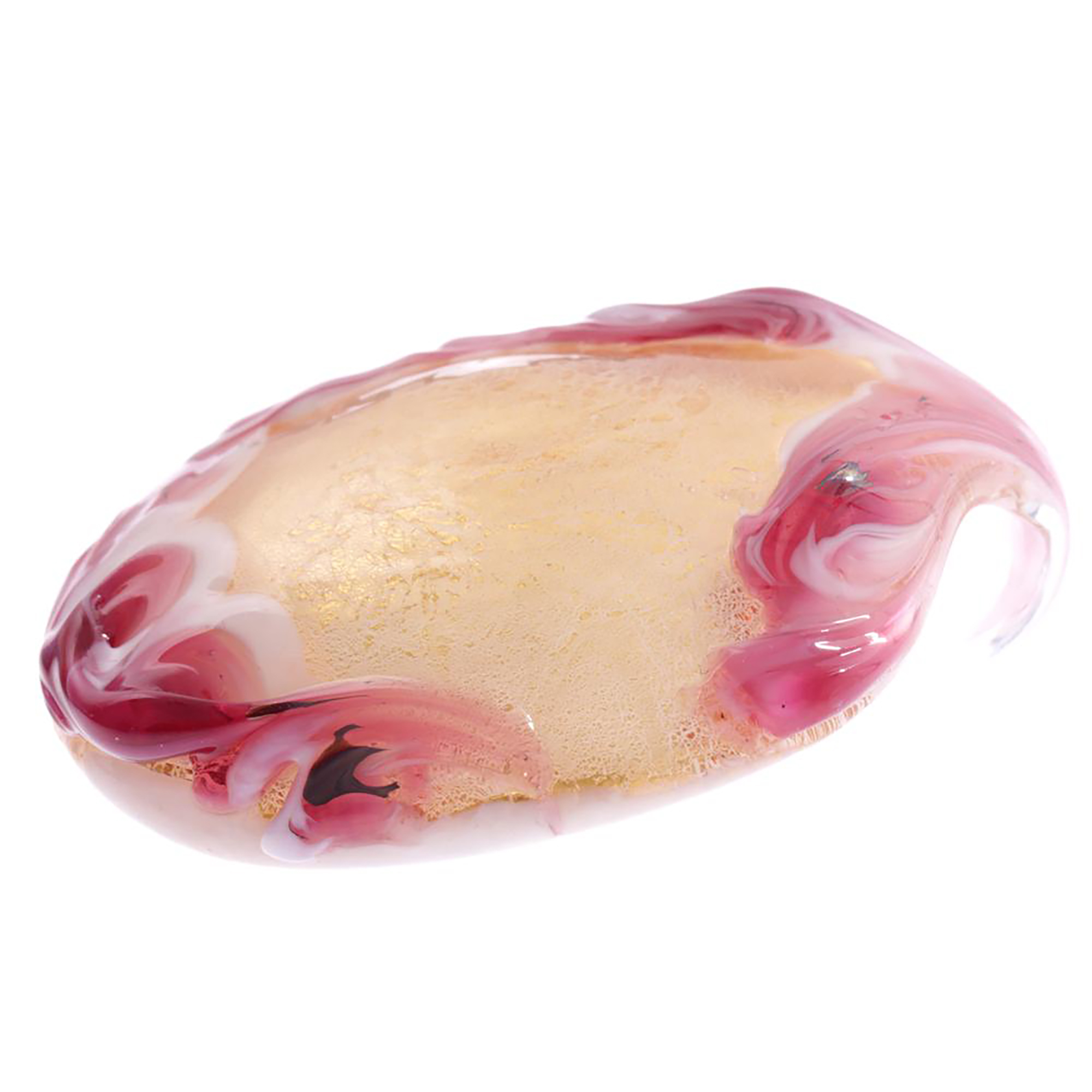Murano Glas Collier "Caramella" Halskette-rosa