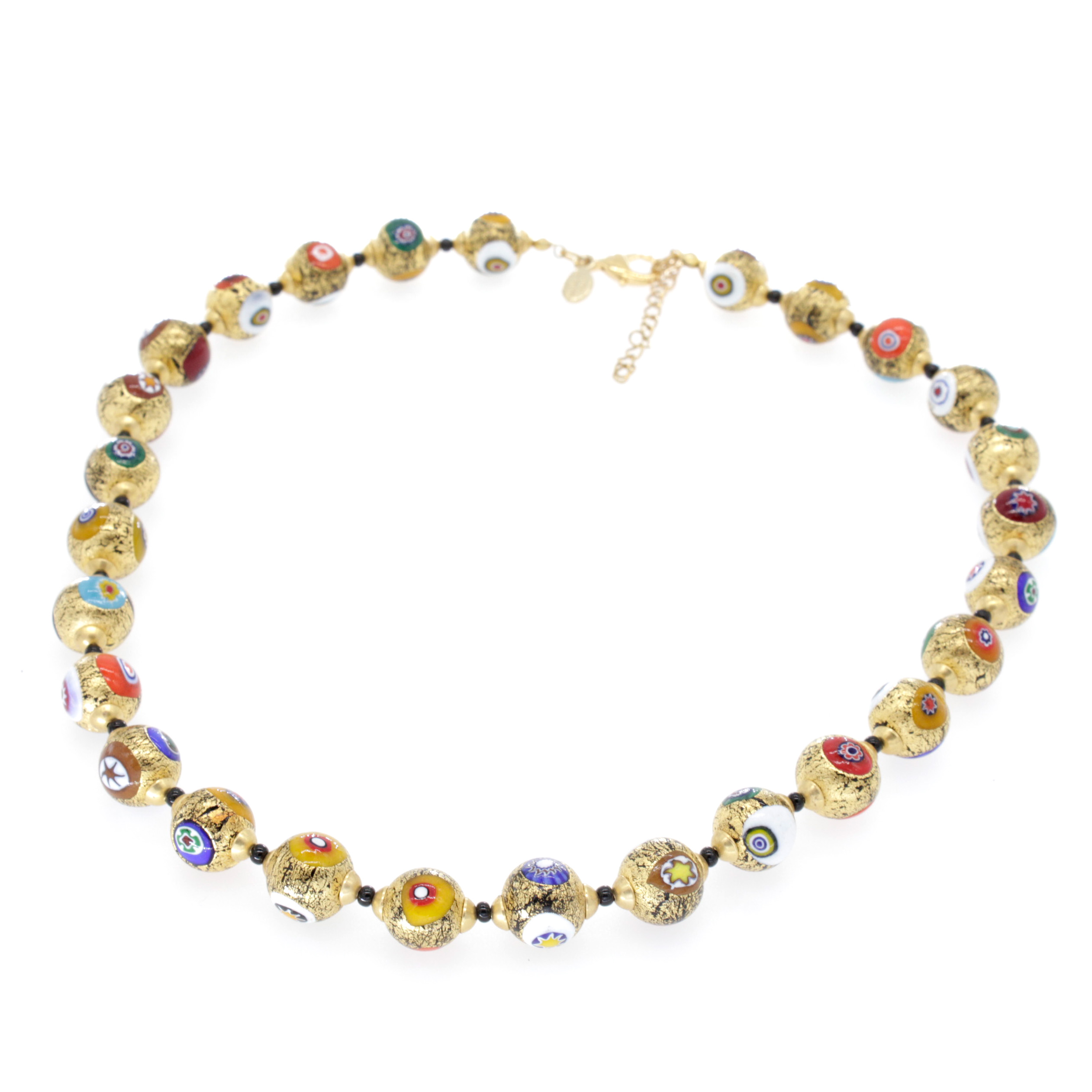 Collier Concento Oro - echtes Muranoglas - gold bunt Collier Concento Oro - echtes Muranoglas - gold bunt