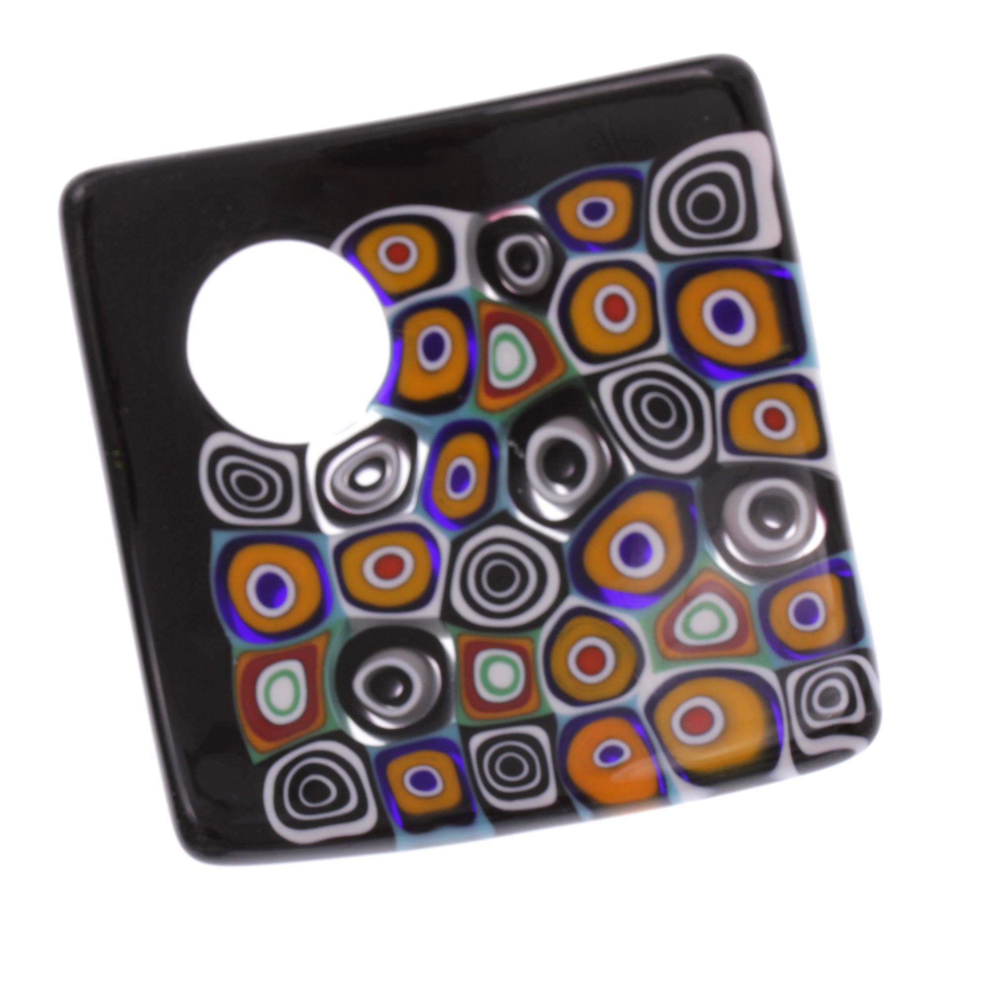 Modell "Lola" Murano Glas Anhänger mit echter Mille Fiori-retro