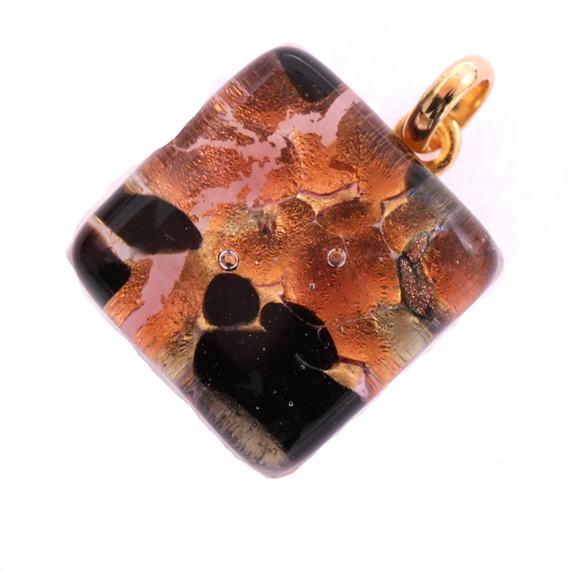 Murano Glas Anhänger "Violetta" -amber