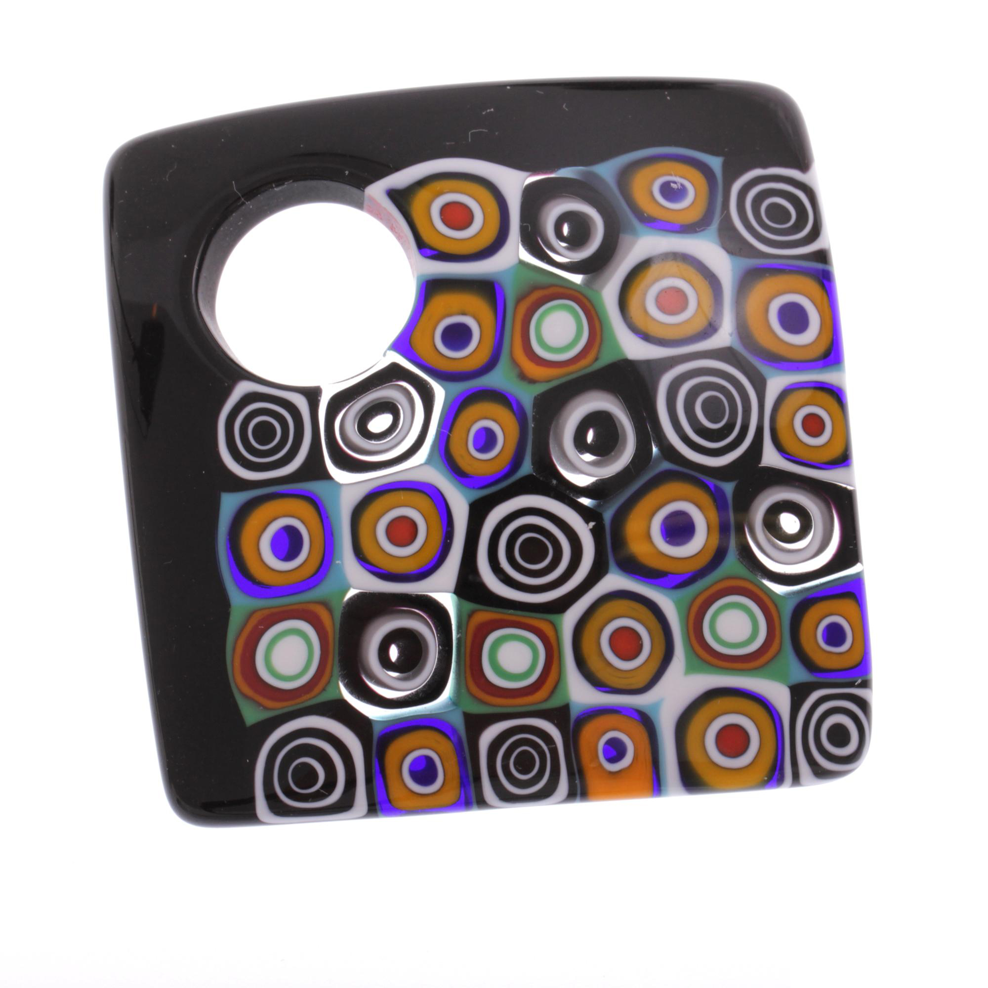 Modell "Lola" Murano Glas Anhänger mit echter Mille Fiori-retro