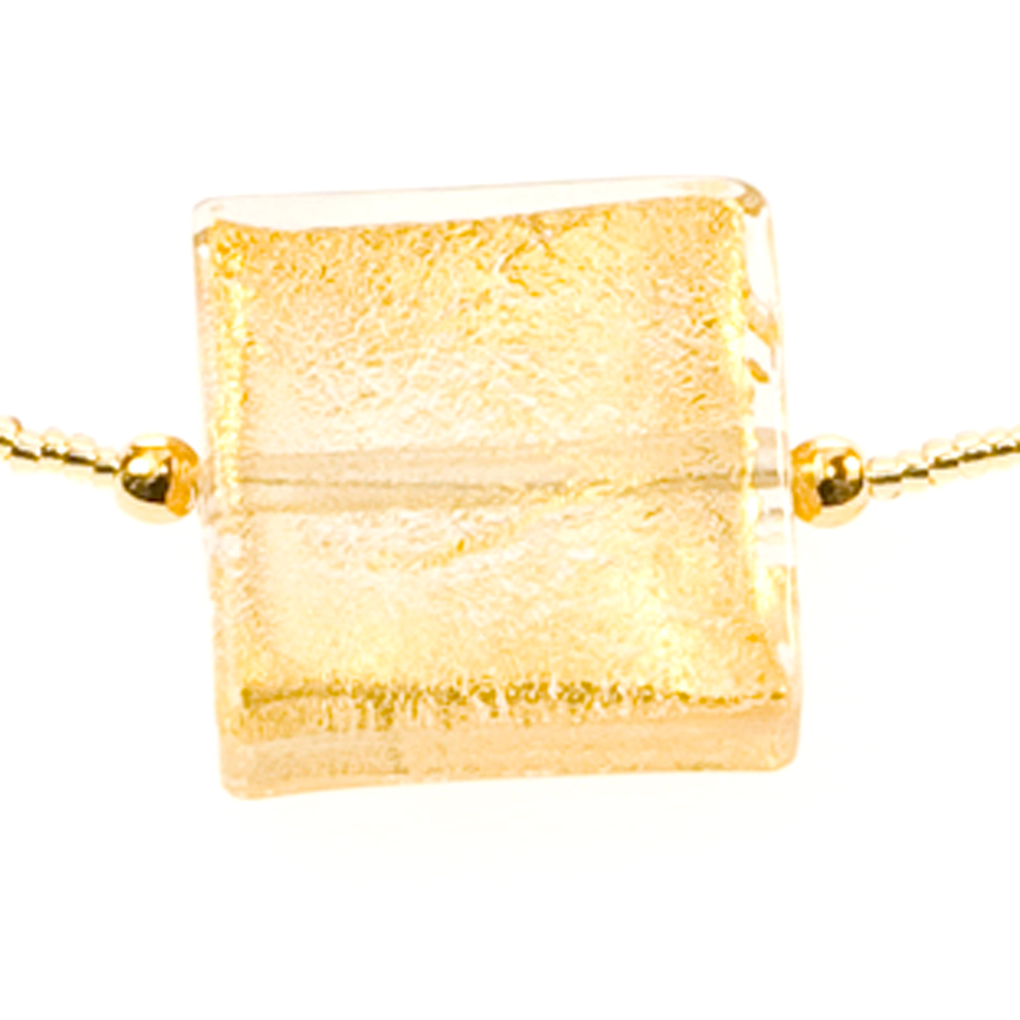 Süßes Murano Glas Collier "Mel" Halskette-gold
