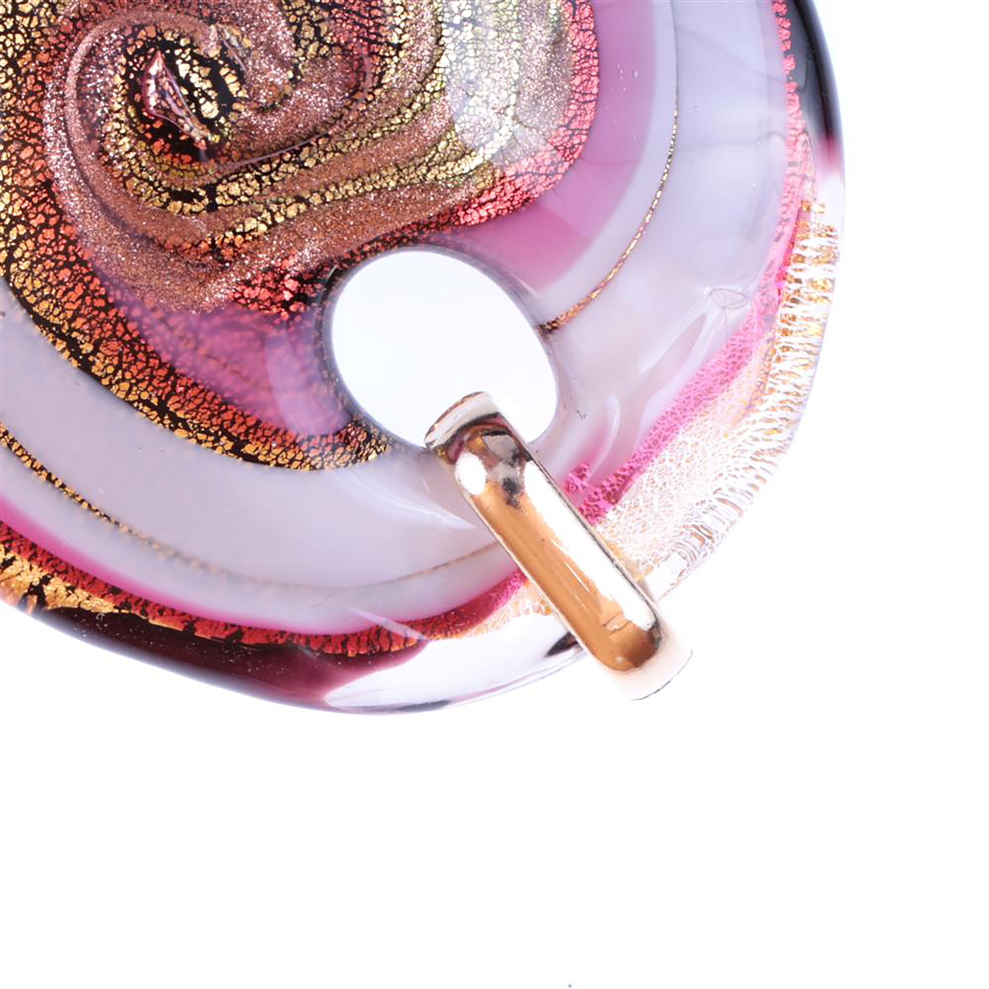 Muranoglas Anhänger "New Mexico" amethist-gold
