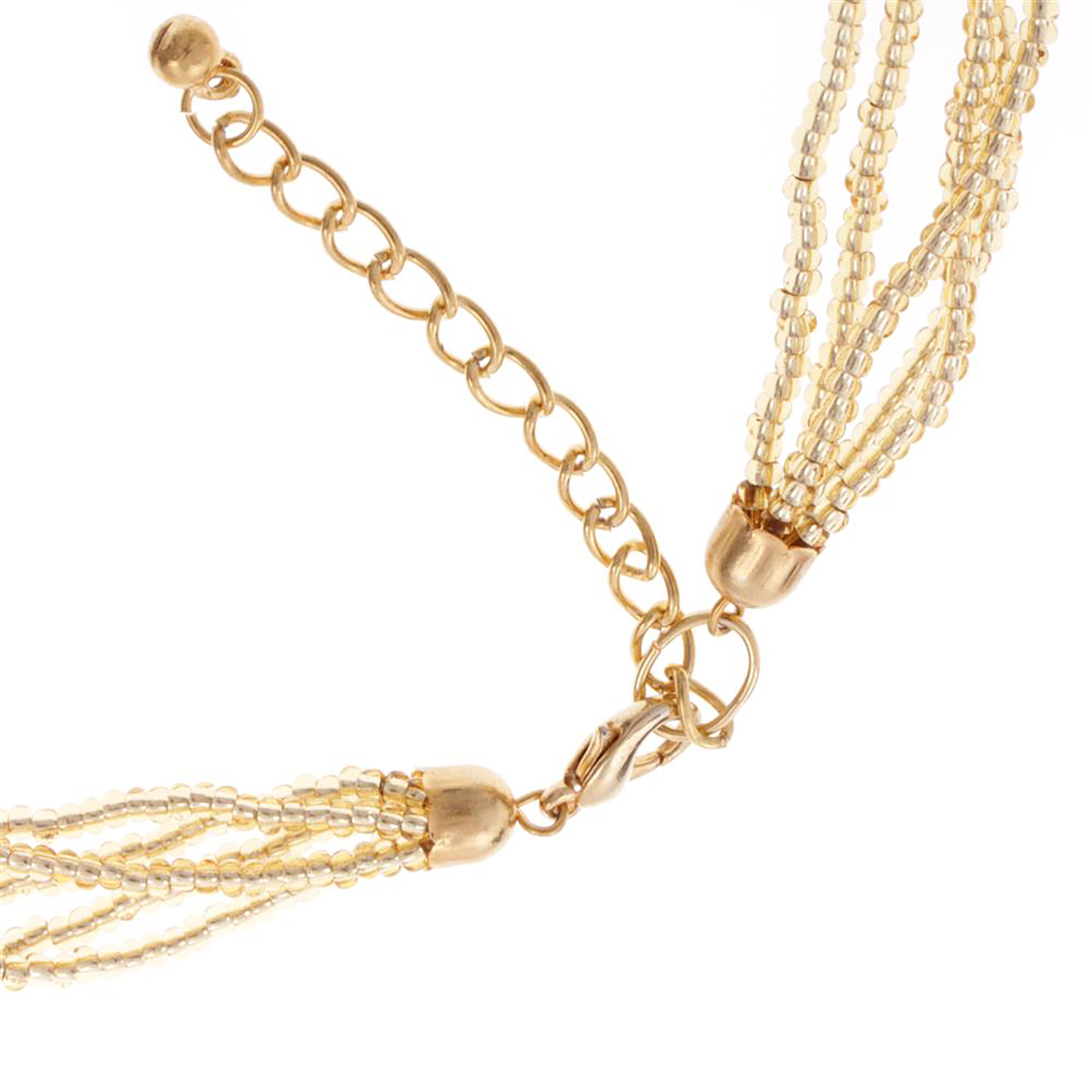 Murano Glas Collier "Ronja" Halskette-creme