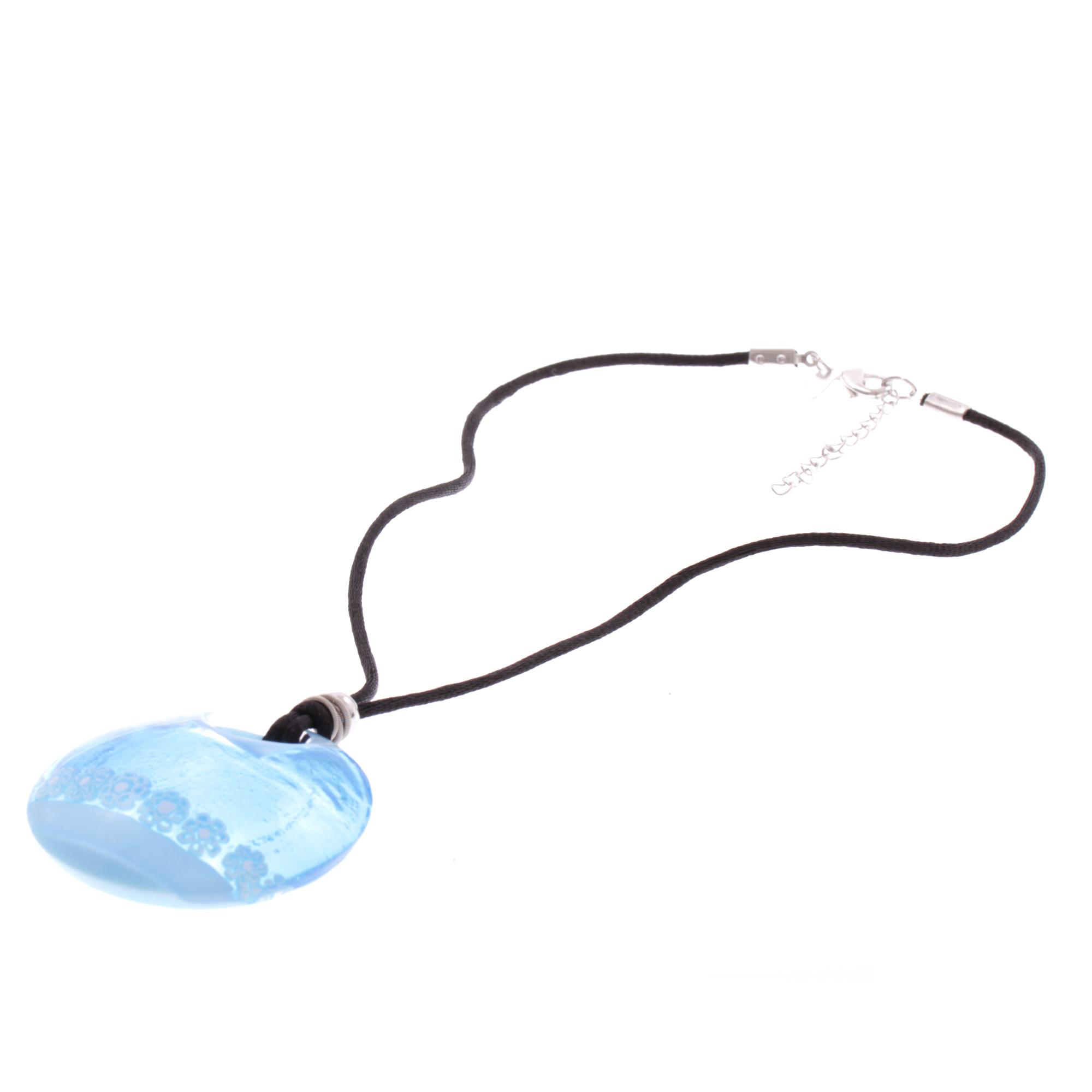 Murano Glas Collier "Starlight II" Halskette -blau