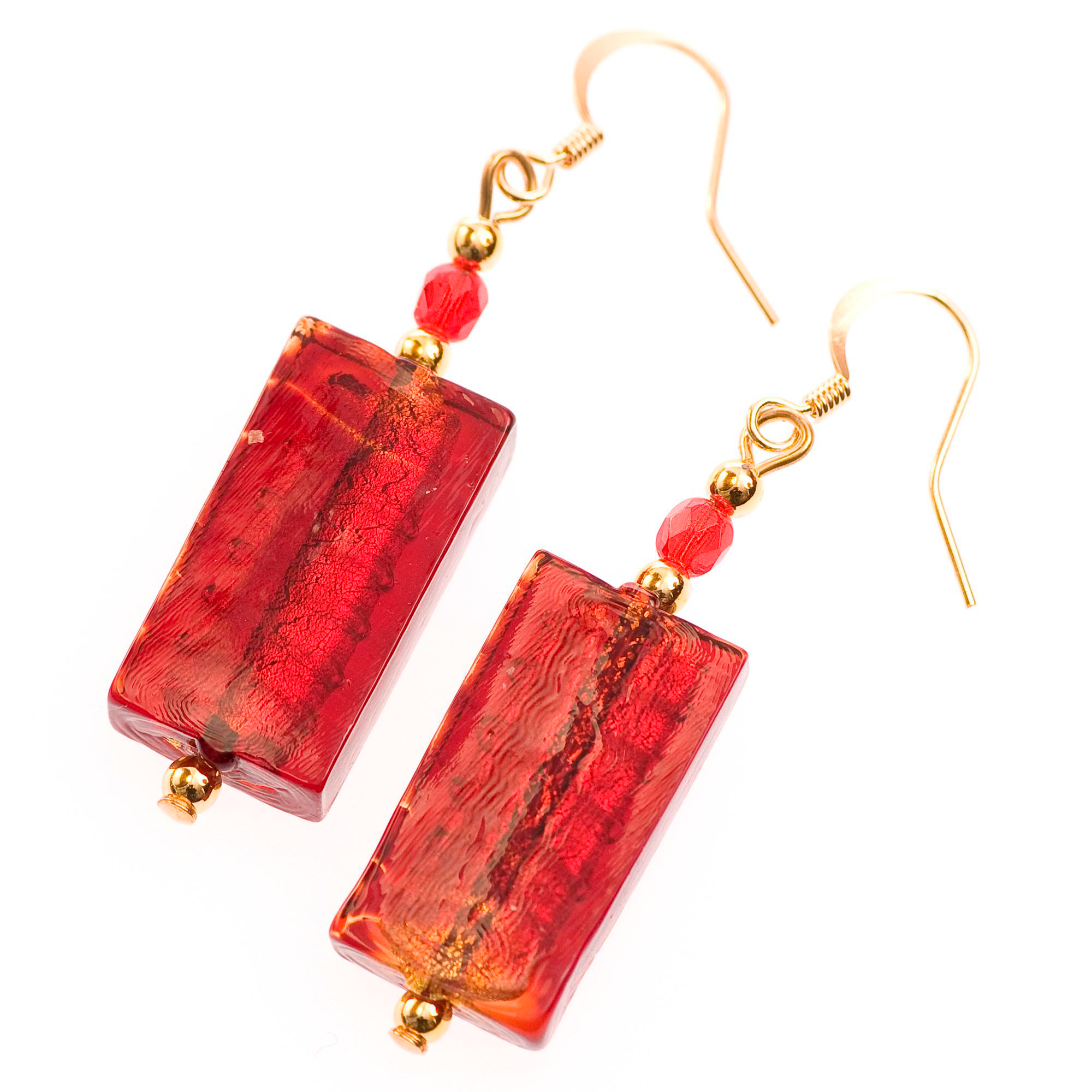 Ohrhänger "Sizilia" Murano Glas Ohrhaken