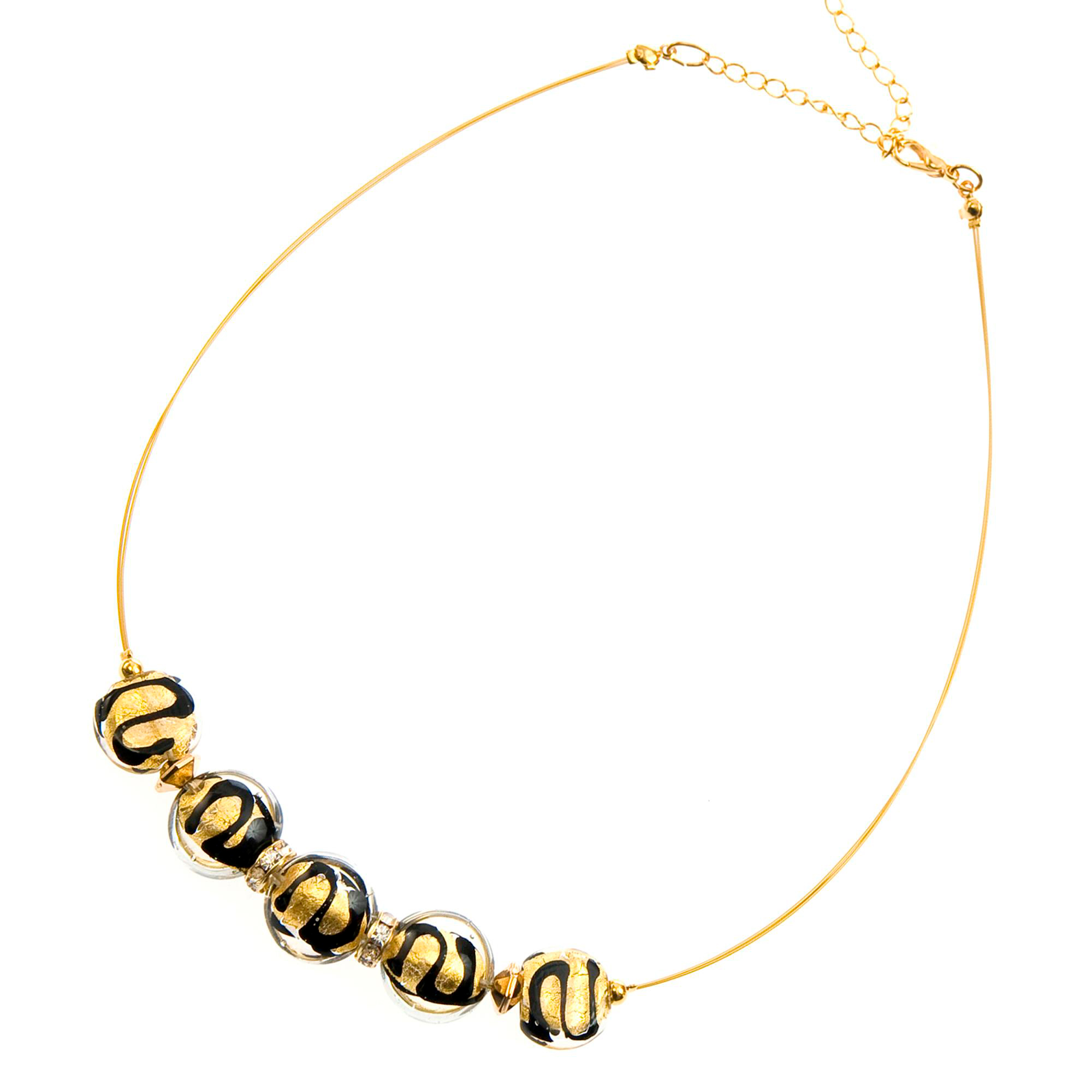 Exklusive Halskette aus Murano Glas "Iowa" Collier
