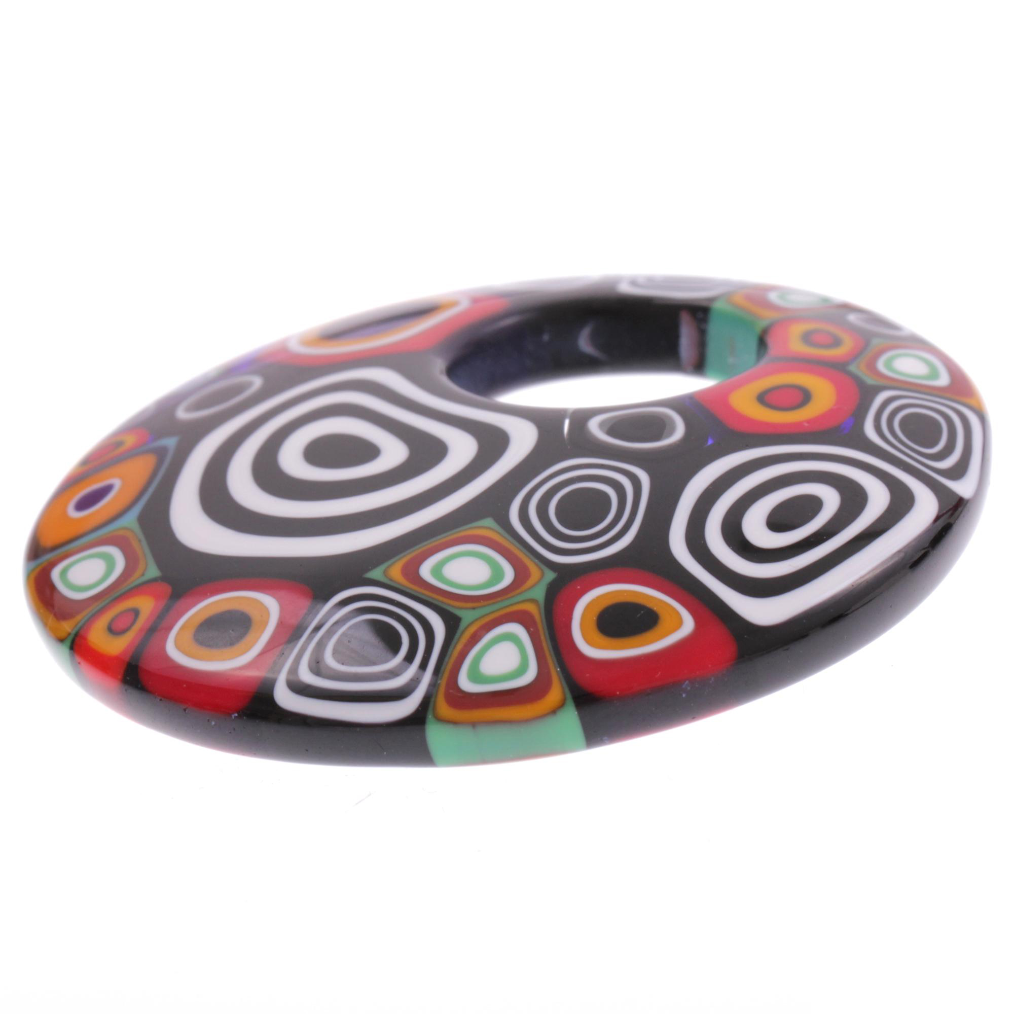 Mille Fiori Anhänger "Grand Chiva" echtes Murano Glas-retro