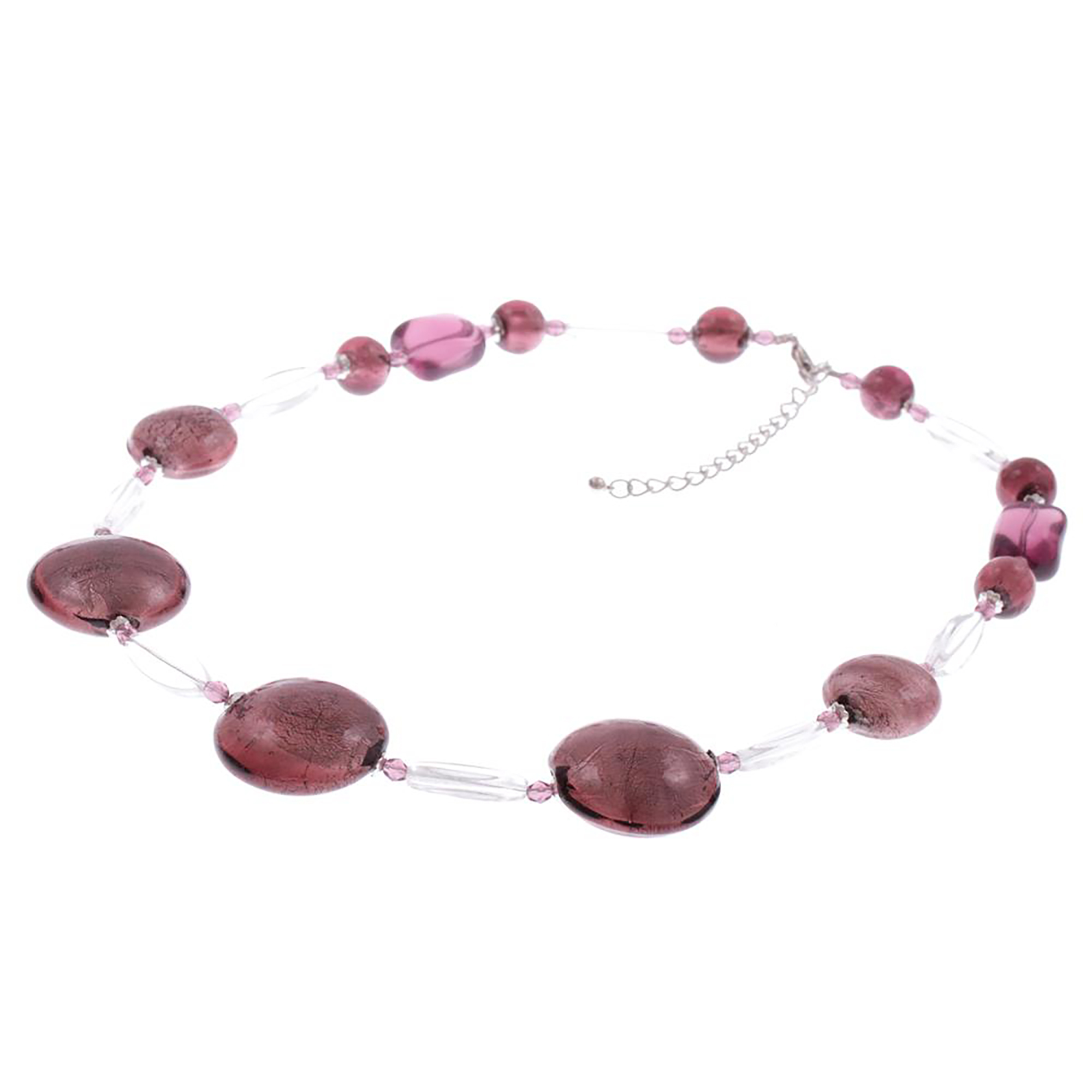 Murano Glas Collier "Venusto" Halskette-amethist