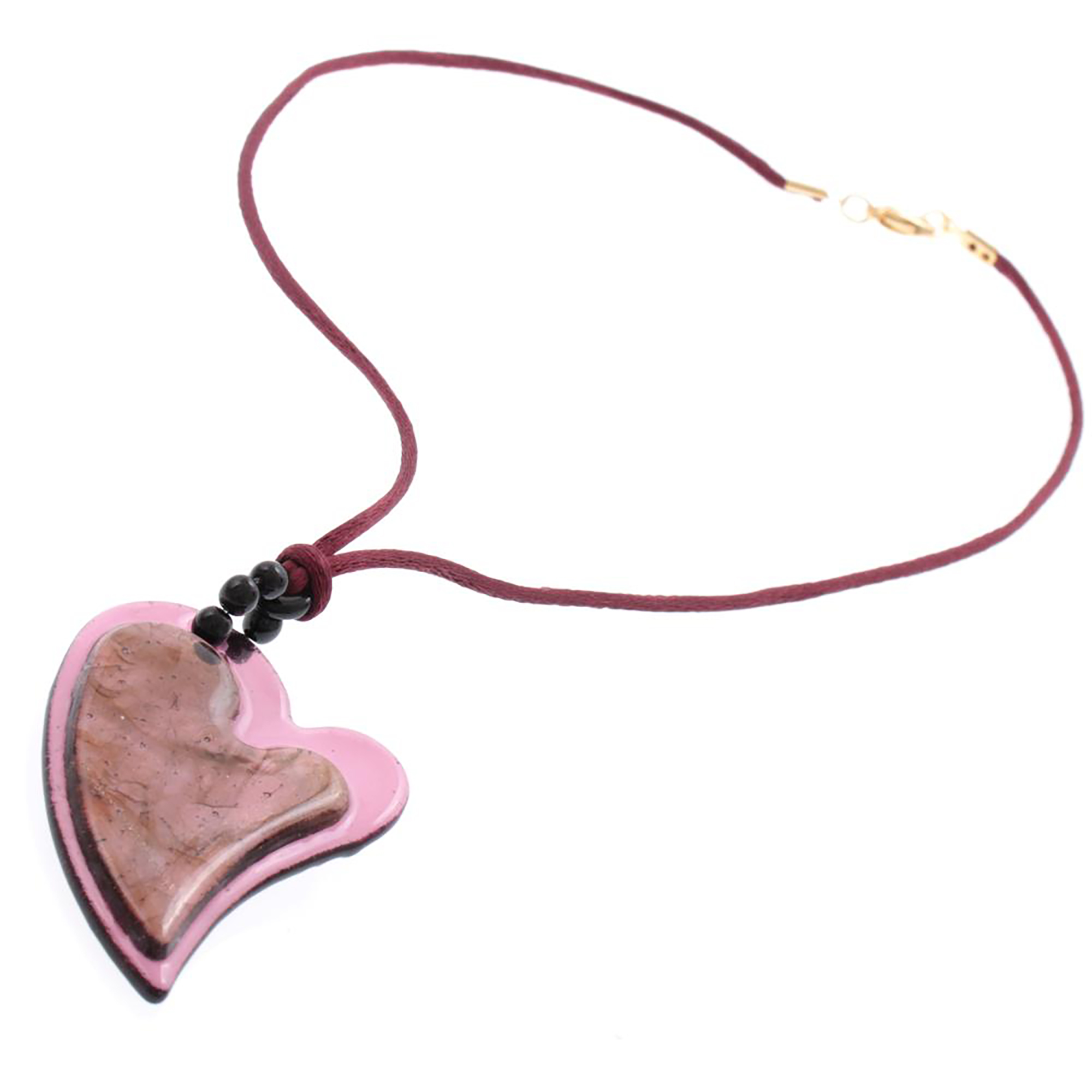 Collier Murano Glas "Ina" Halskette-amethist Collier Murano Glas "Ina" Halskette-amethist