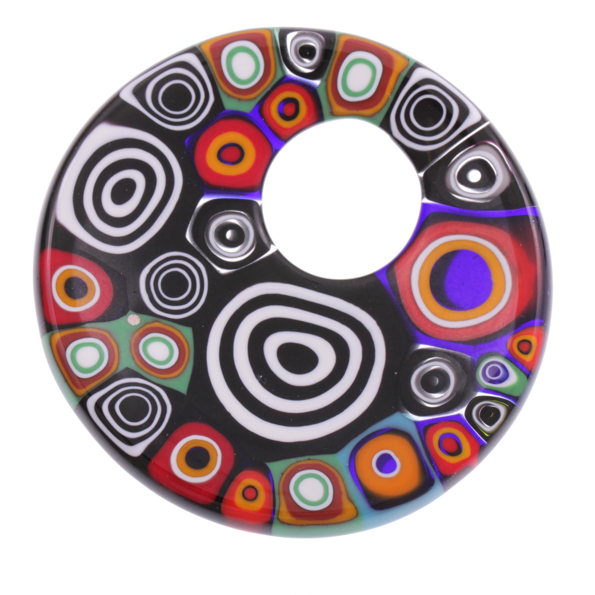 Mille Fiori Anhänger "Grand Chiva" echtes Murano Glas-retro