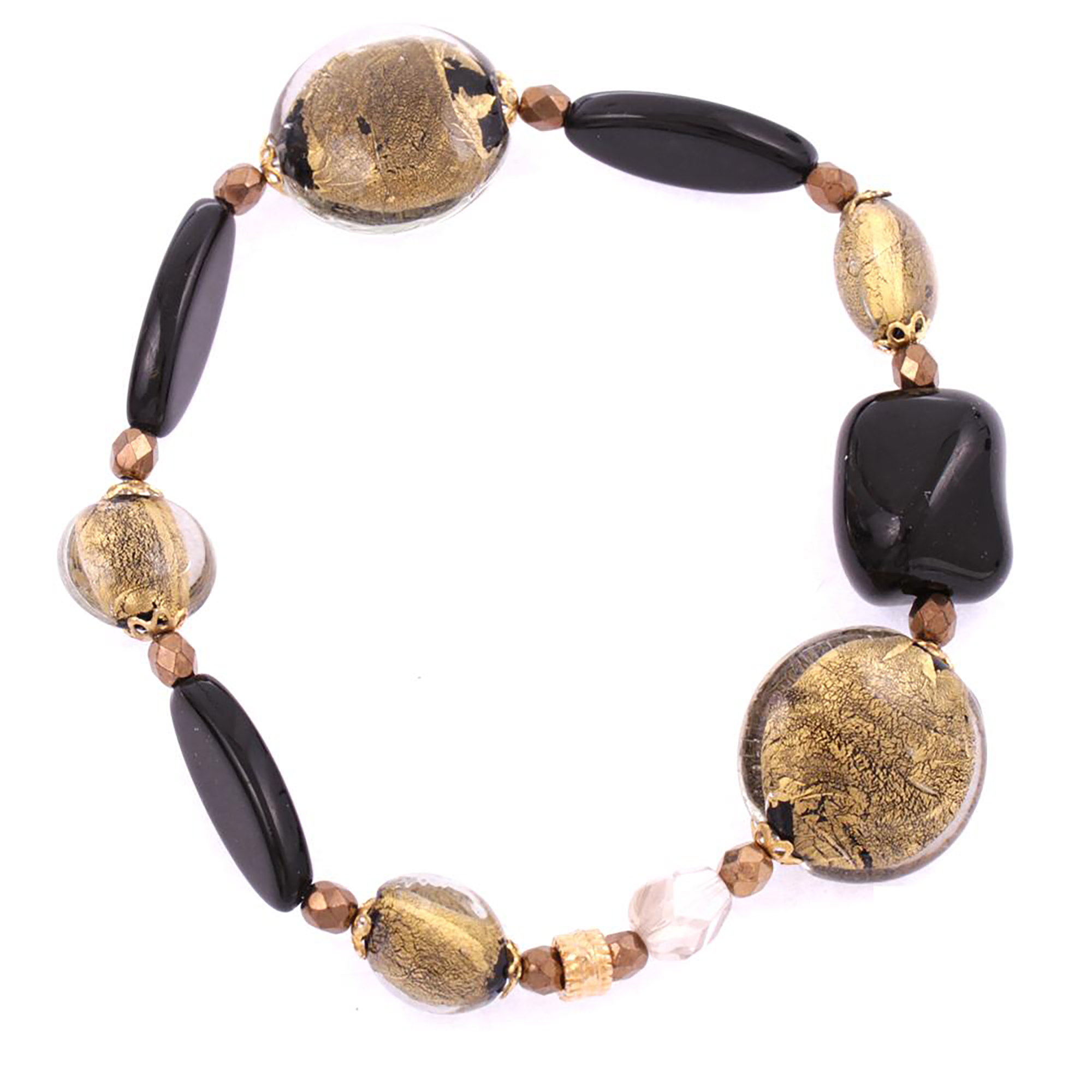 Armband Murano Glas "Venusto" Armschmuck-grün-gold