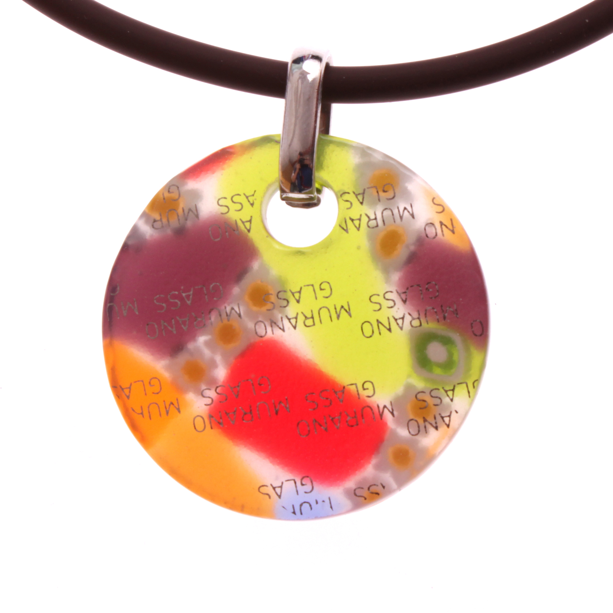 Kleines Mille Fiori Medaillon Model "Picco Abril" -bunt