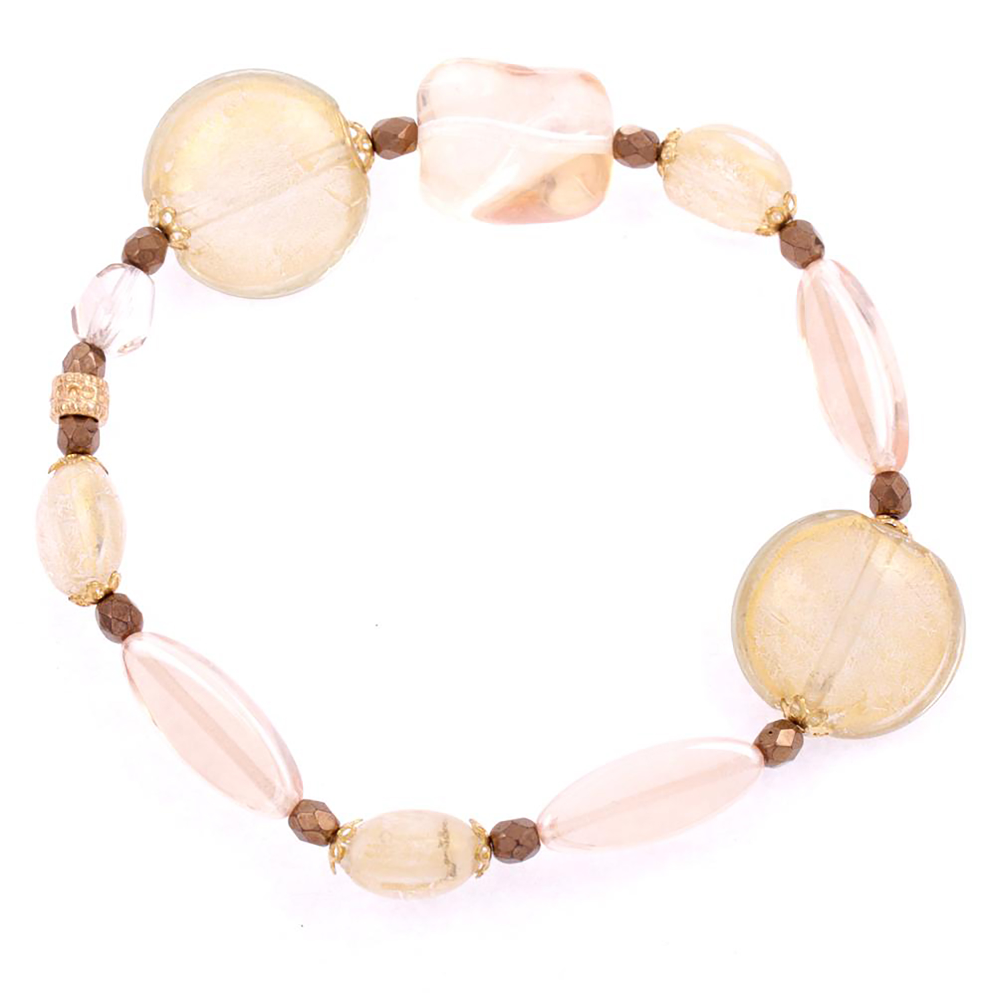 Armband Murano Glas "Venusto" Armschmuck-gold