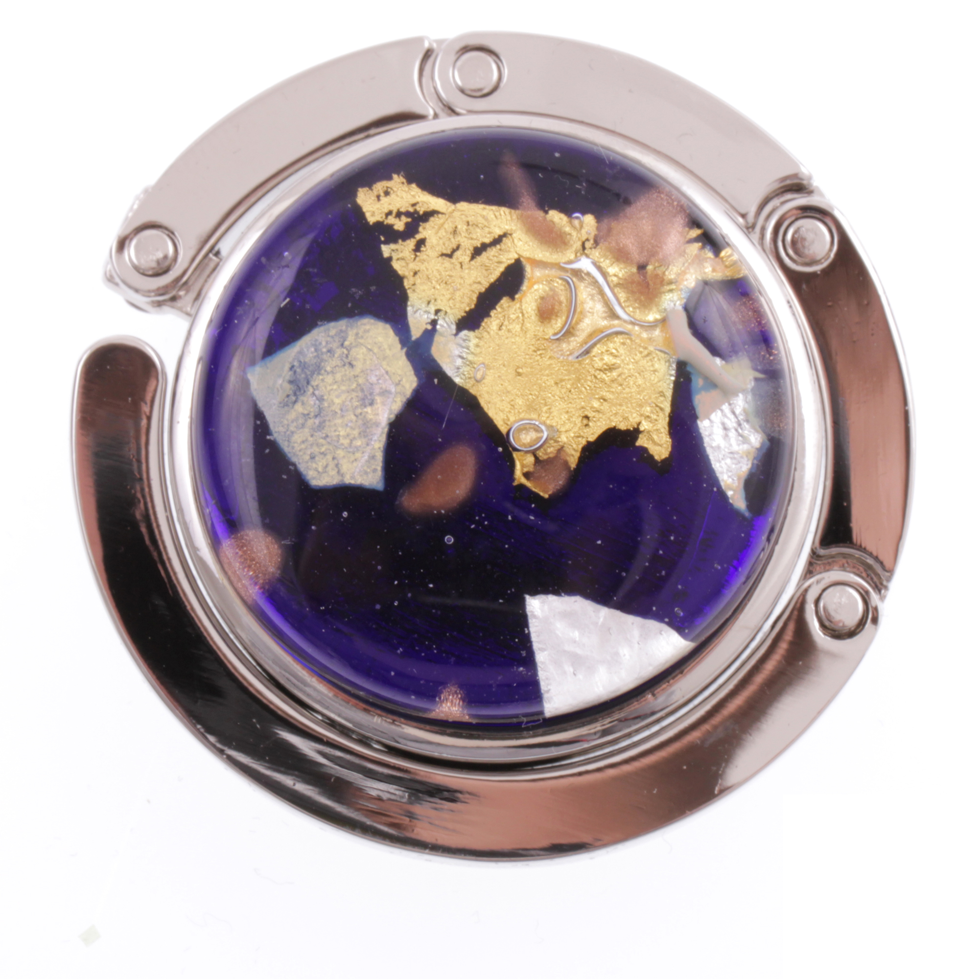 Murano Glas Taschenhalter-dunkelblau