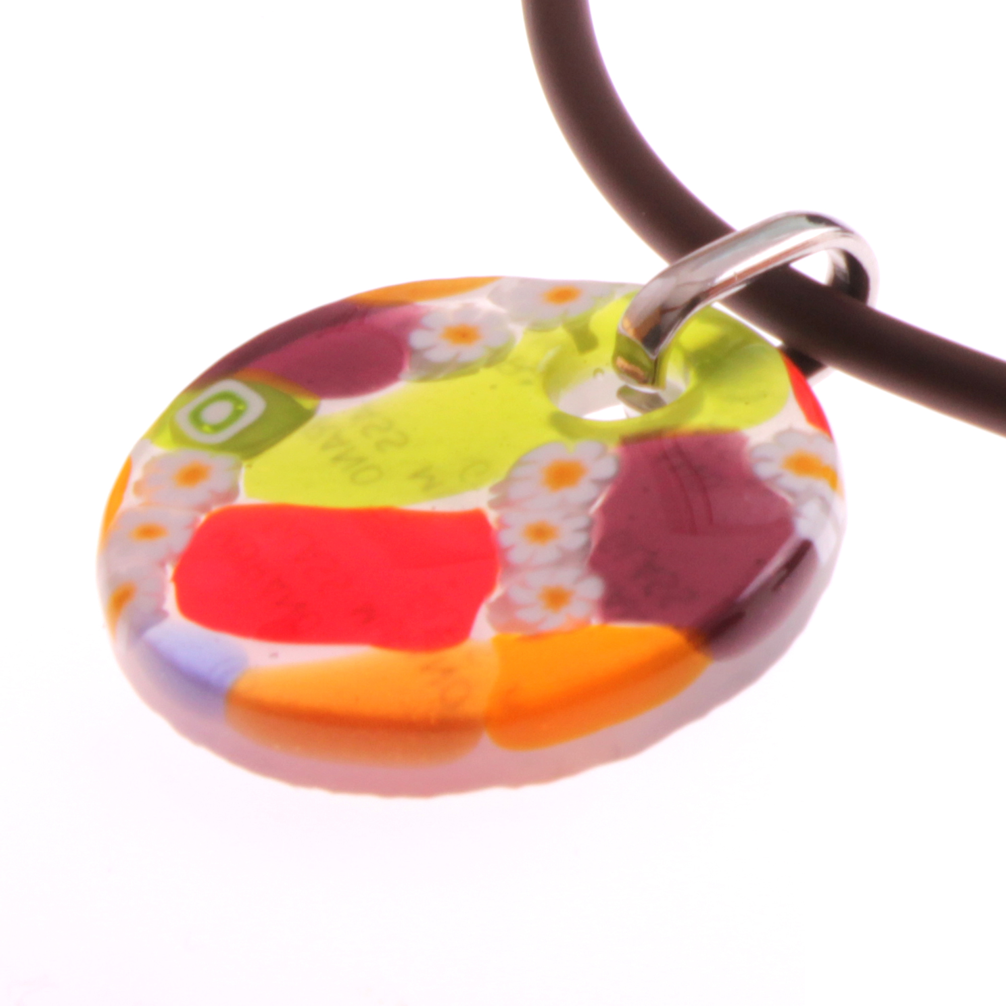 Kleines Mille Fiori Medaillon Model "Picco Abril" -bunt