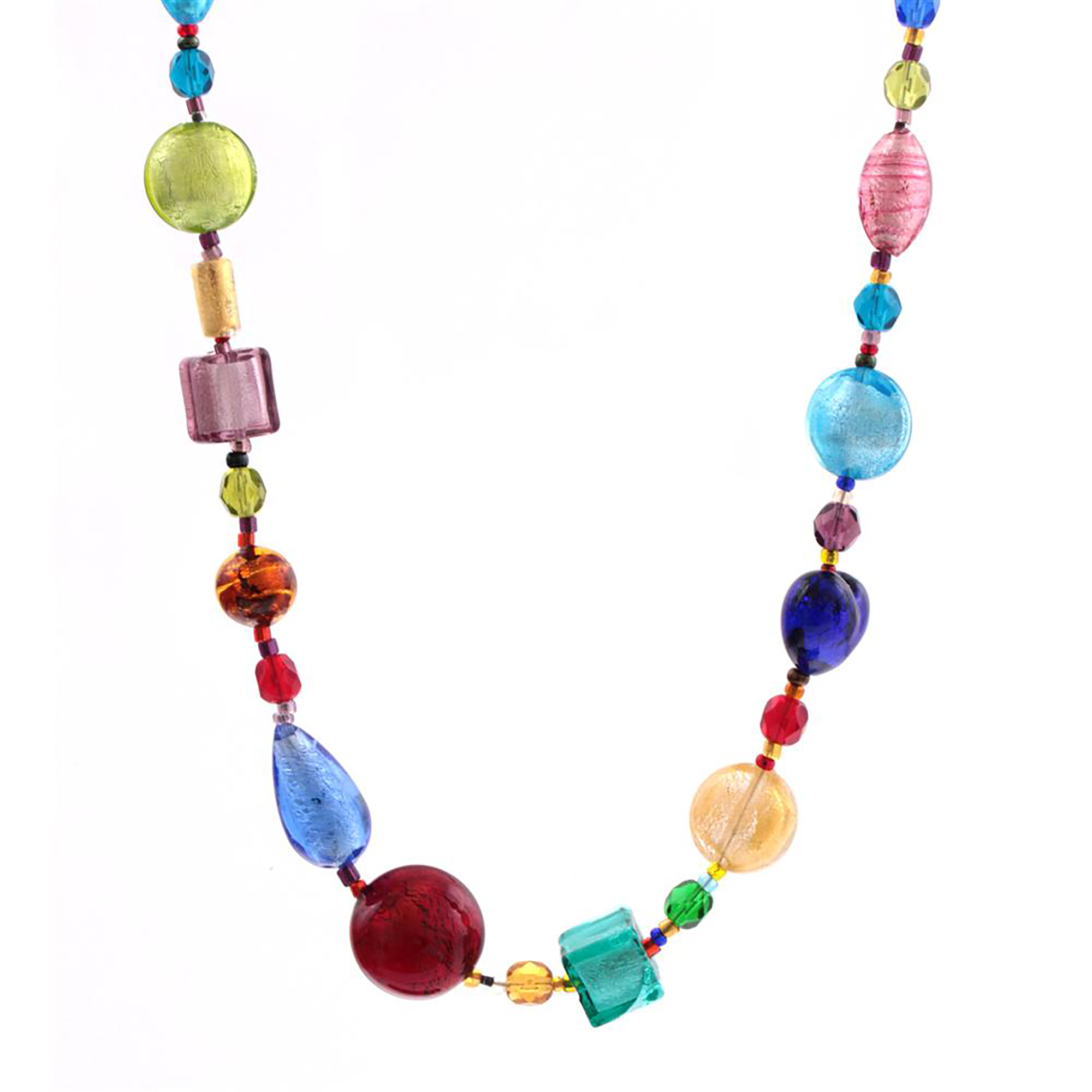 Formenmix Murano Glas Collier "Partire" Halskette