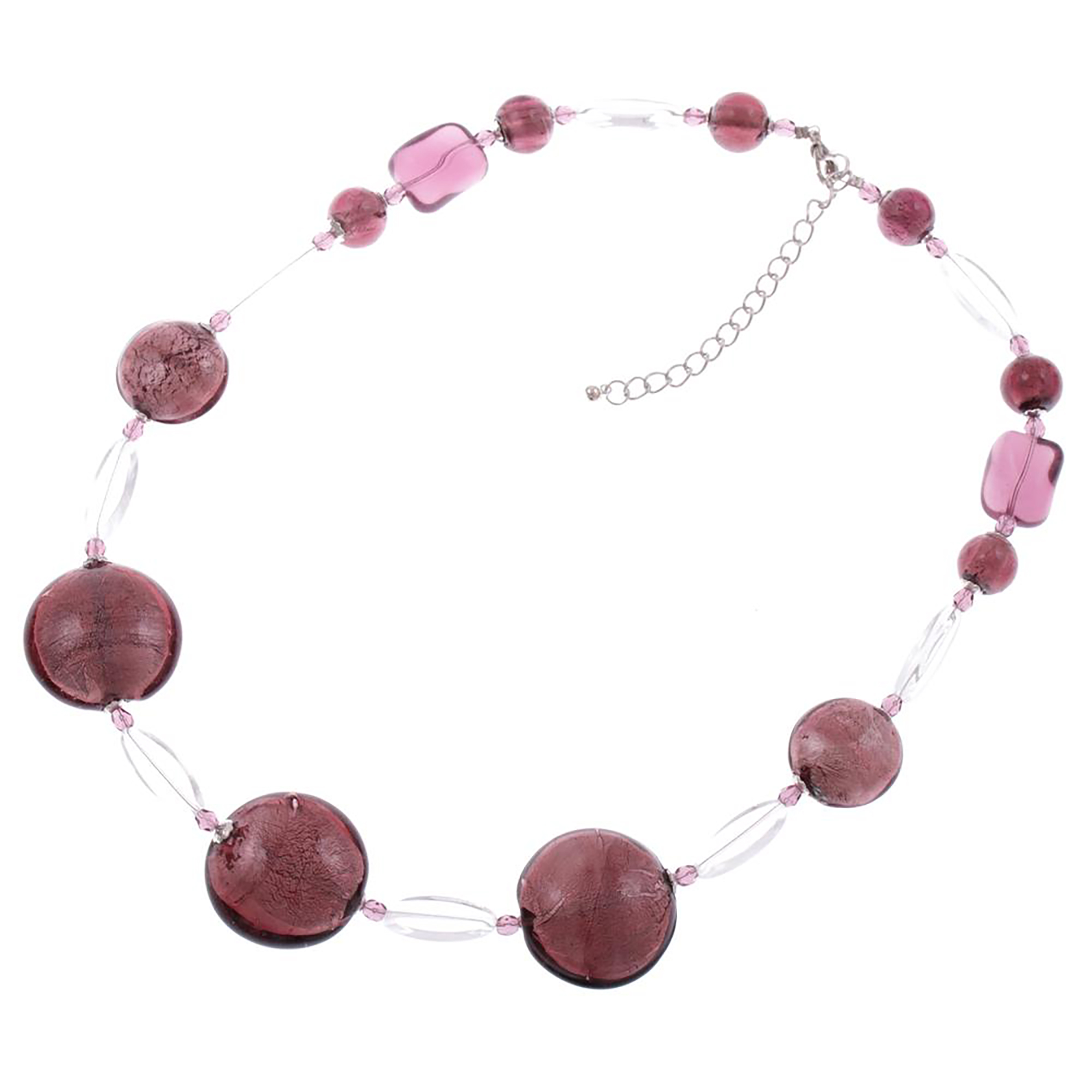 Murano Glas Collier "Venusto" Halskette-amethist