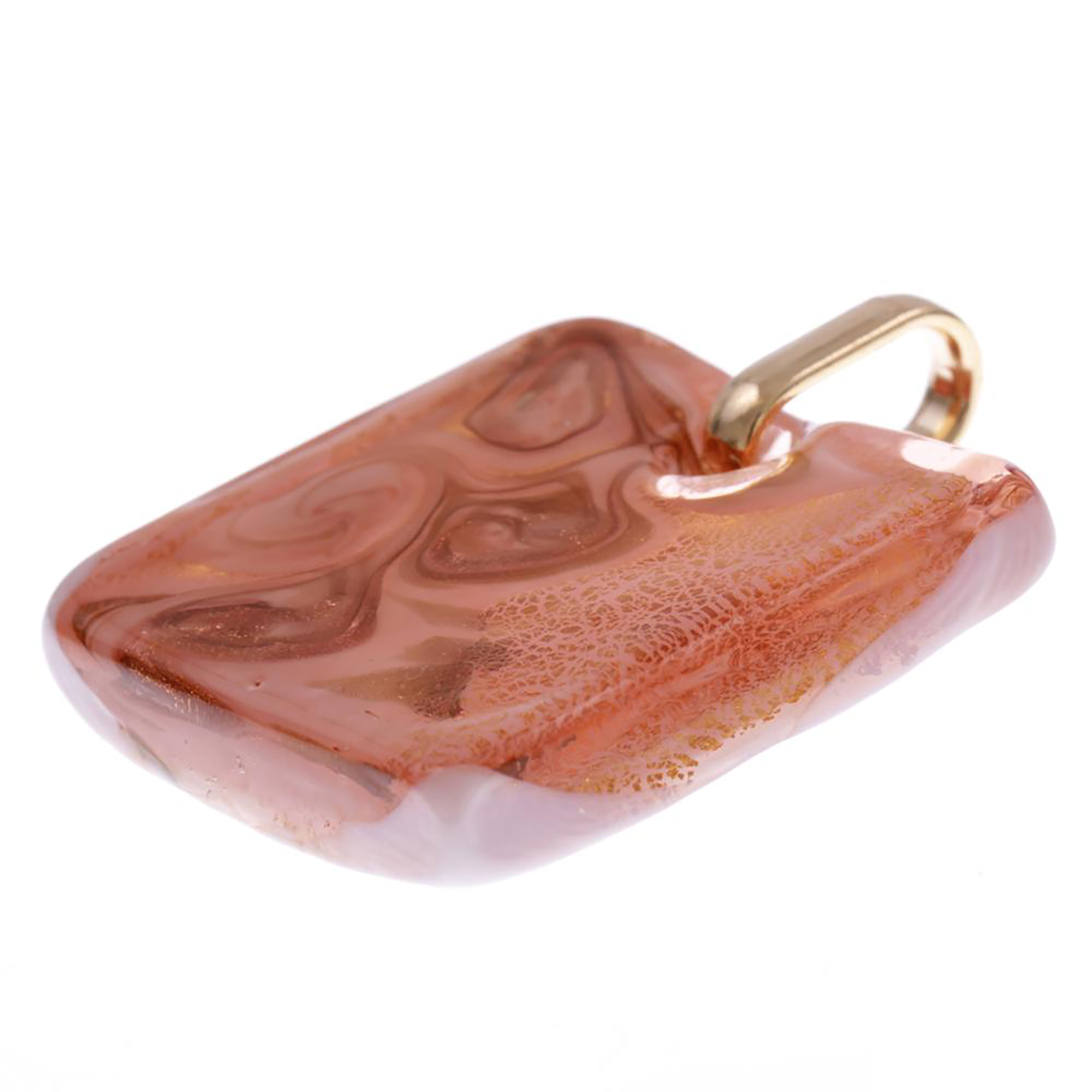 Murano Glas Anhänger "Yvette" -peach