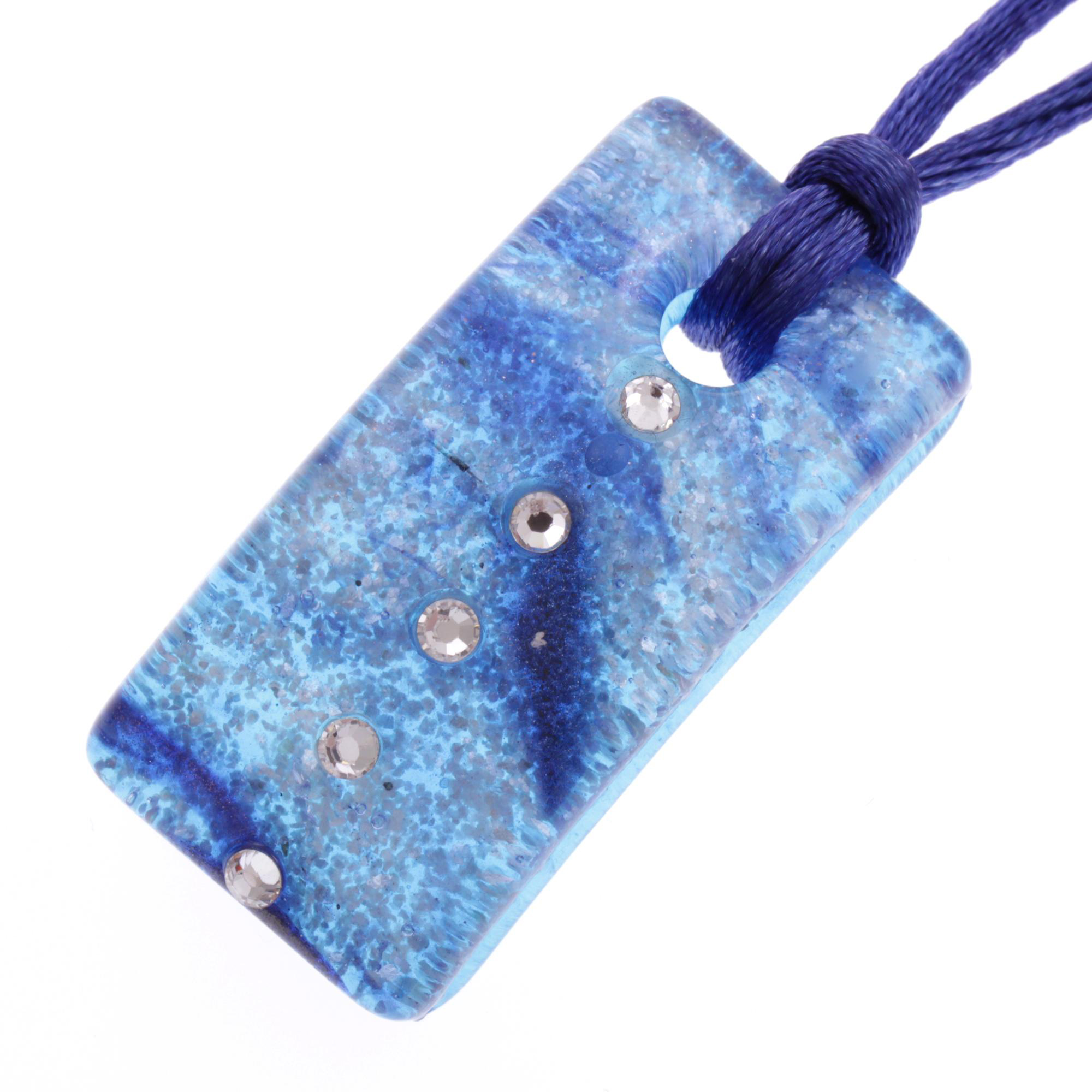 Collier "Chiara" Halskette Murano Glas-blau Collier "Chiara" Halskette Murano Glas-blau