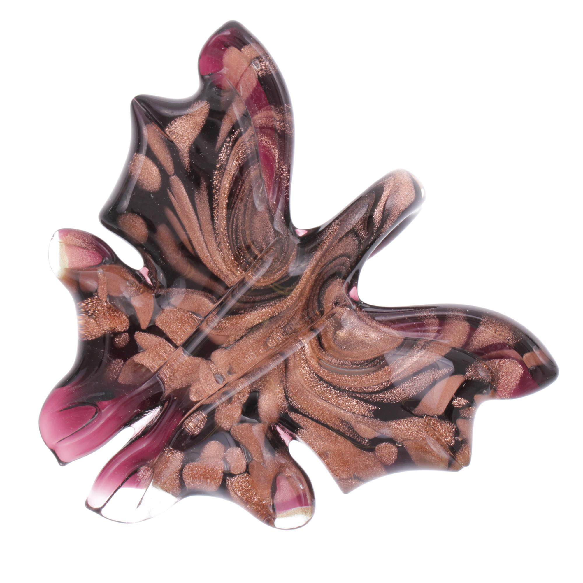 Ein Murano Glas Schmetterling "Farfalla" Anhänger-kupfer