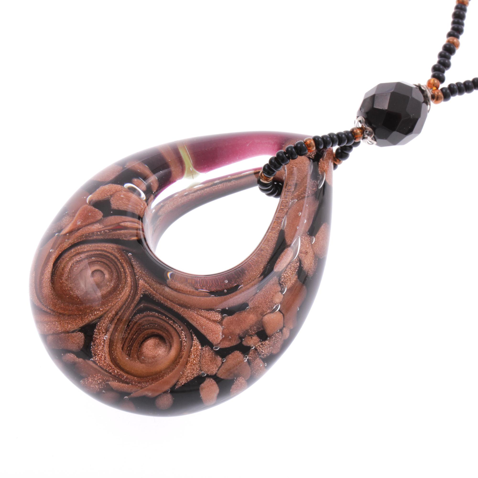 Wunderschönes Collier "Drop" Halsschmuck-kupfer