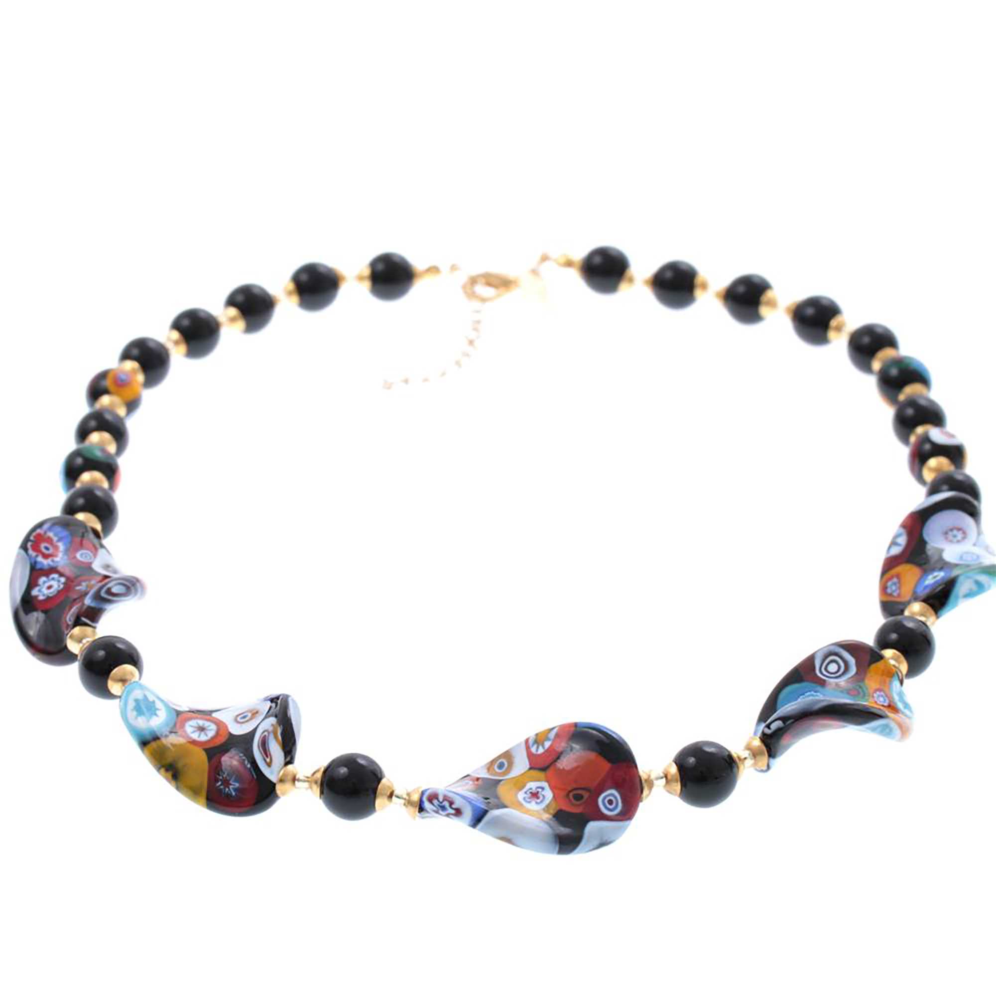 Mille Fiori Murano Glas Collier "Orlando" Halskette