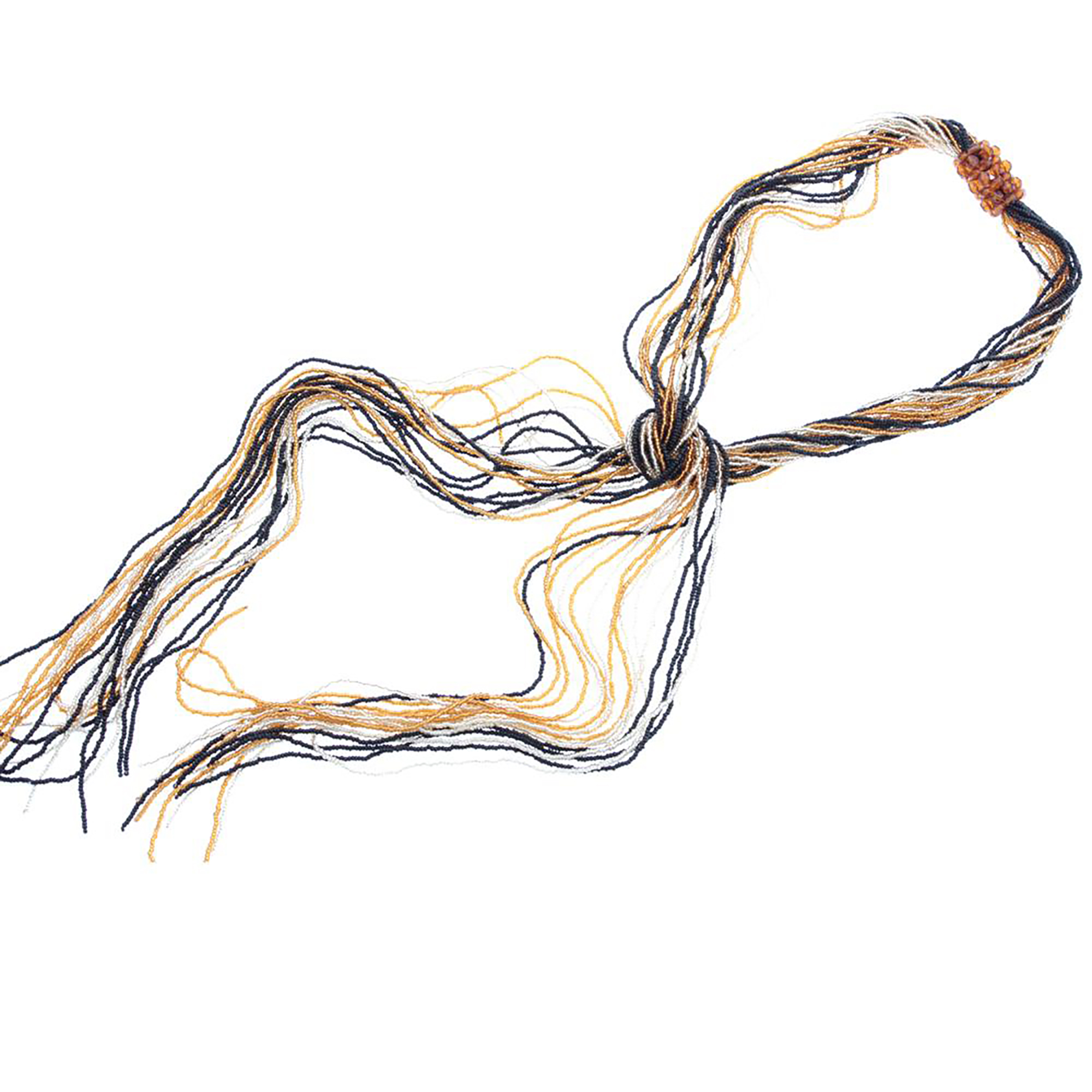 Conteria Murano Glas Collier "Mussa" Halskette-amber