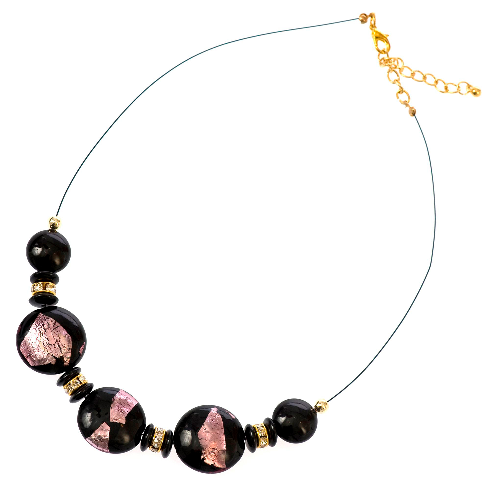 Hinreißendes Murano Glas Collier "Perth" Halskette