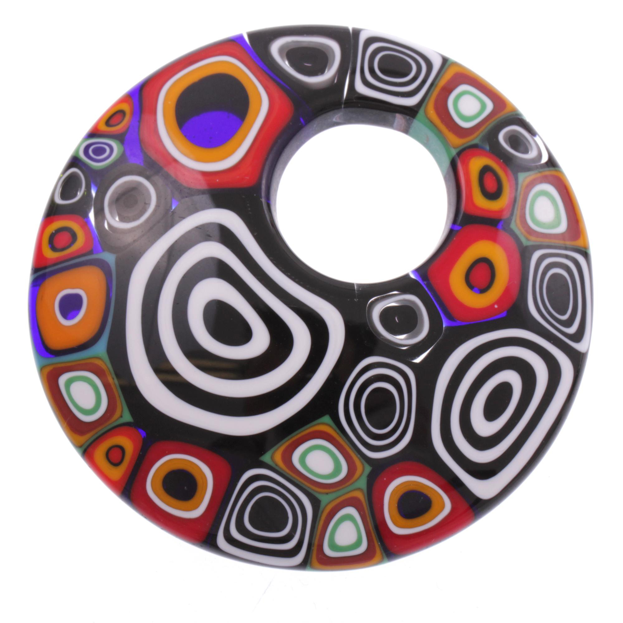 Mille Fiori Anhänger "Grand Chiva" echtes Murano Glas-retro
