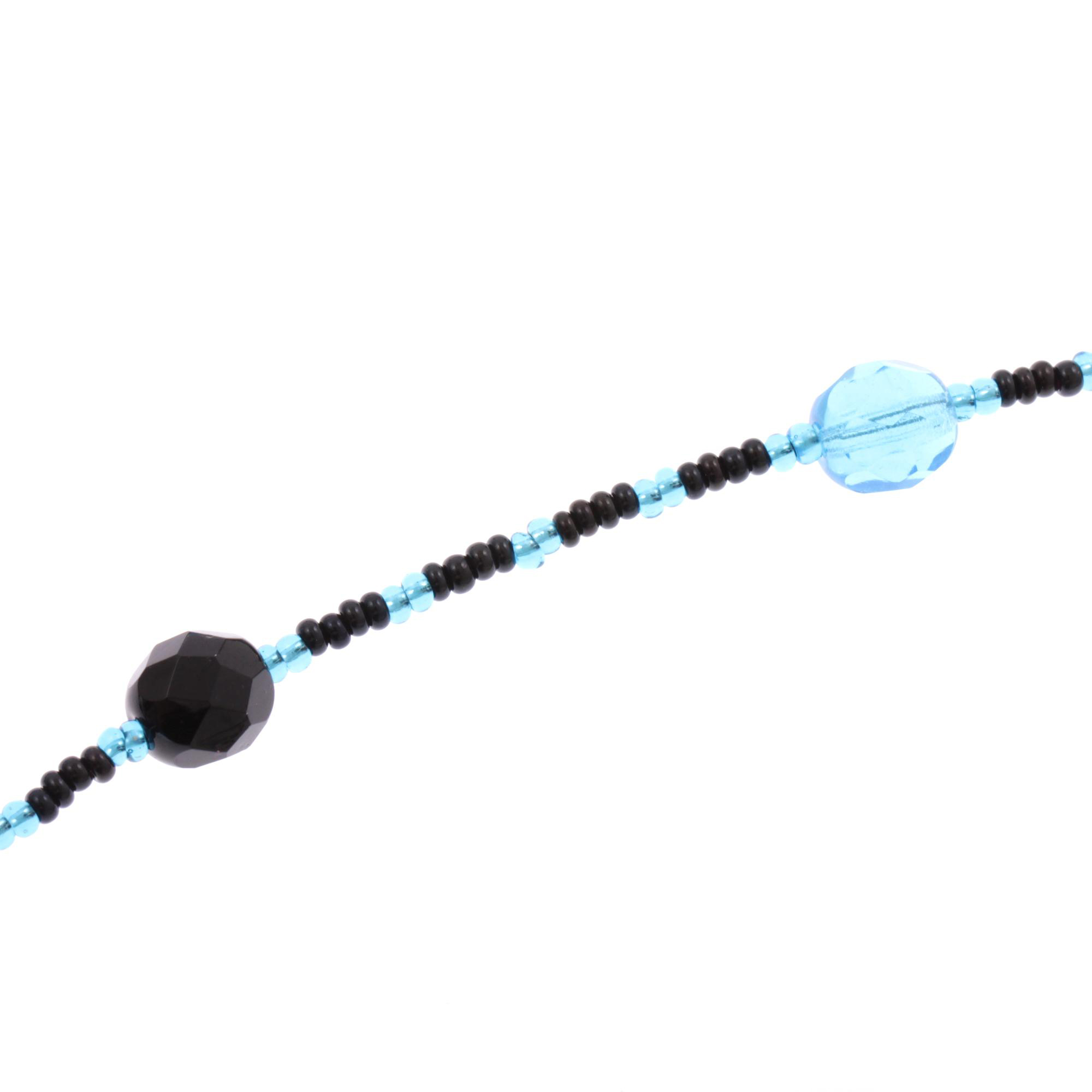 Wunderschönes Collier "Bacino" Murano Glas Halsschmuck-blau