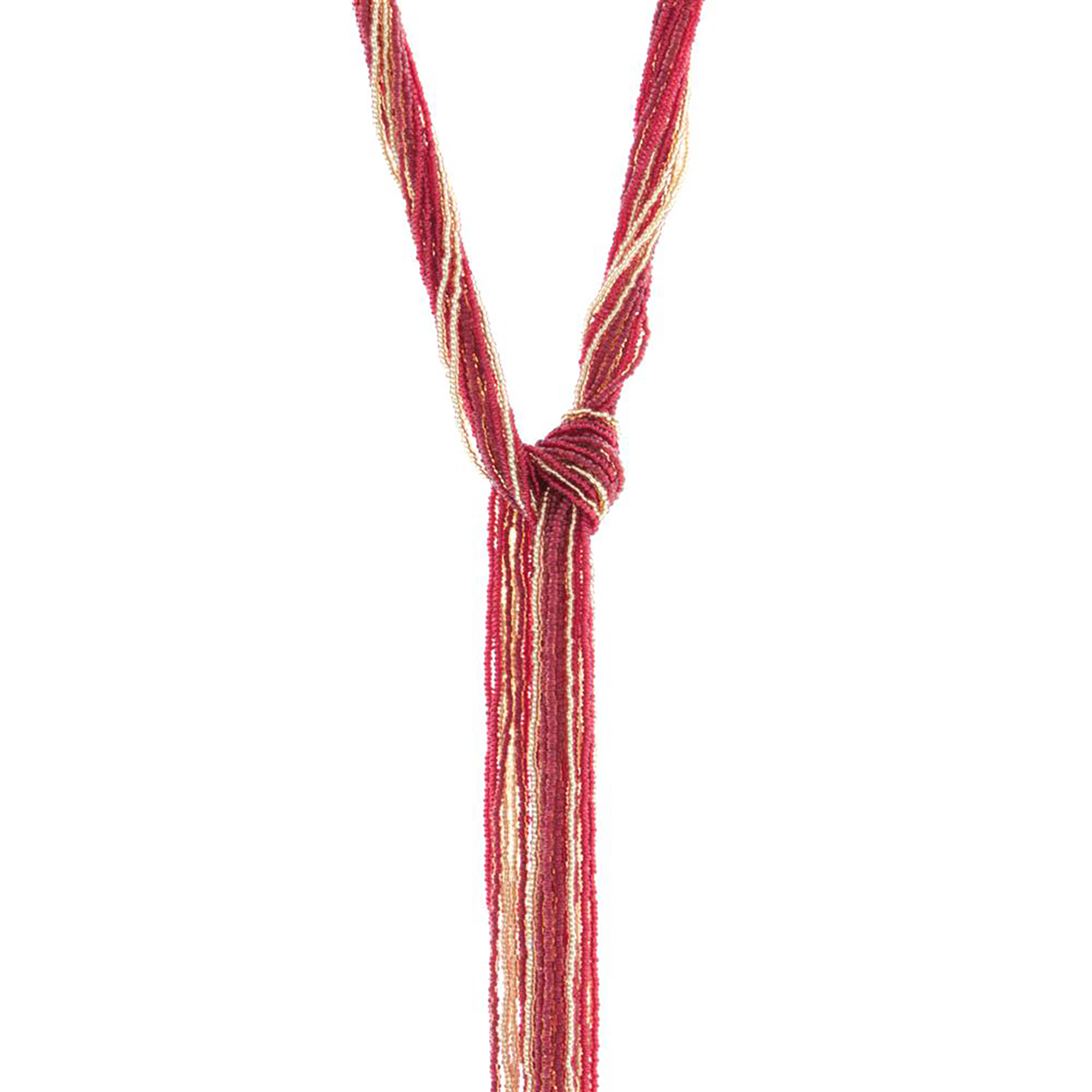 Conteria Murano Glas Collier "Mussa" Halskette-rot