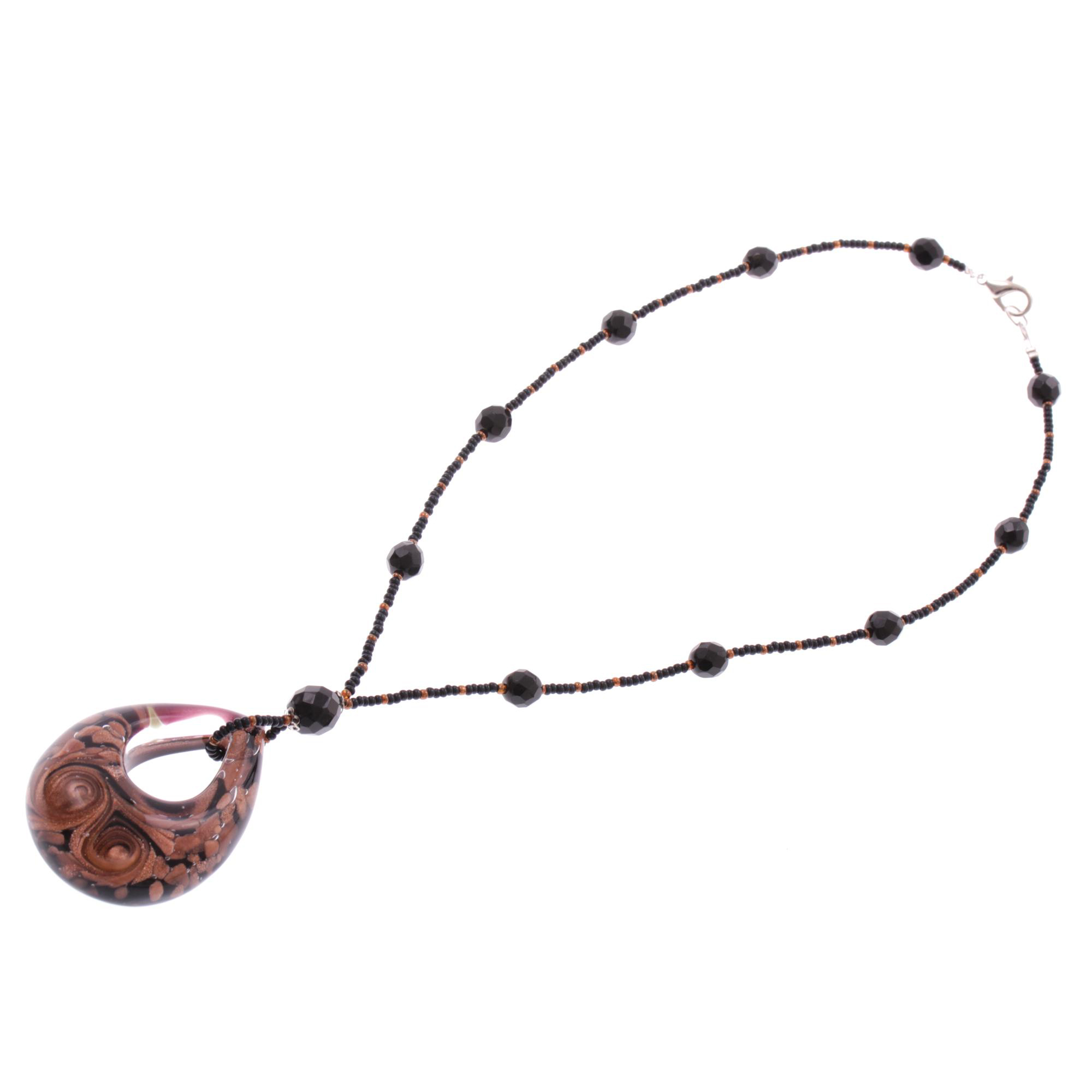 Wunderschönes Collier "Drop" Halsschmuck-kupfer