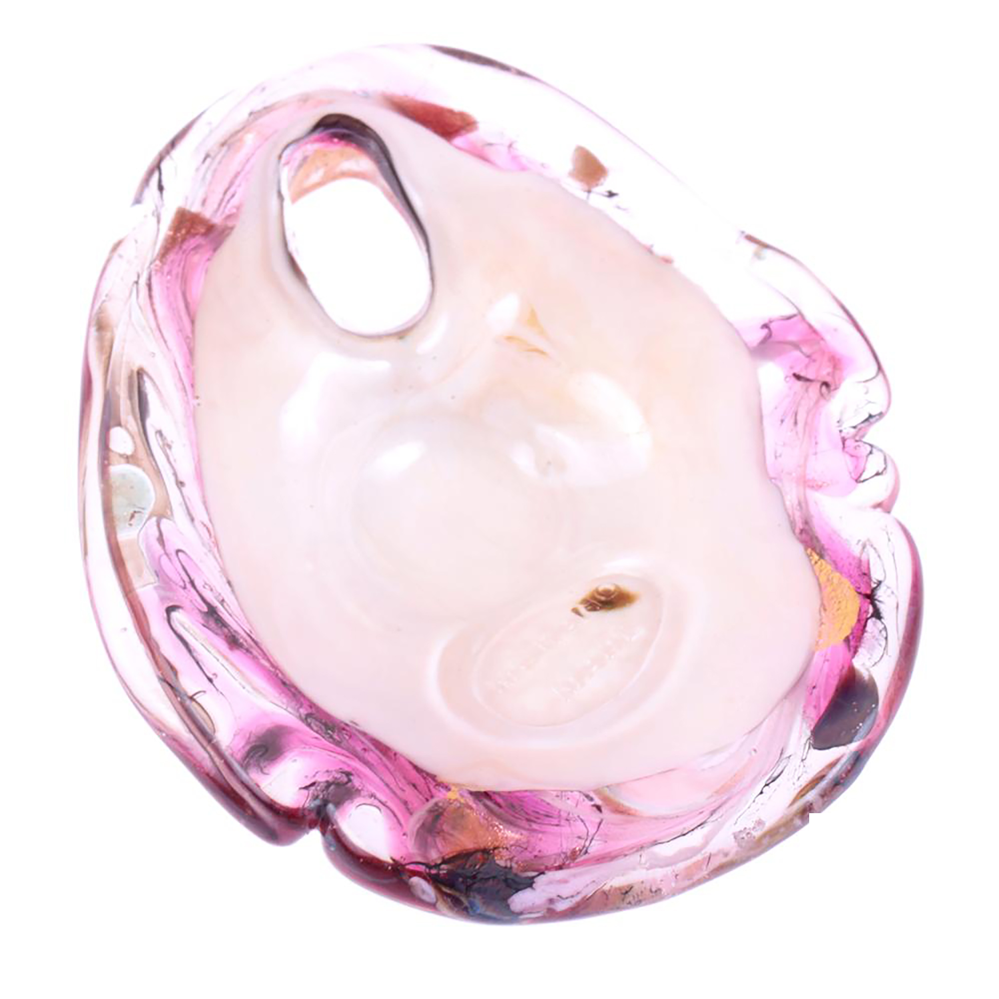 Muranoglas Anhänger "Tennessee" amethist-silber