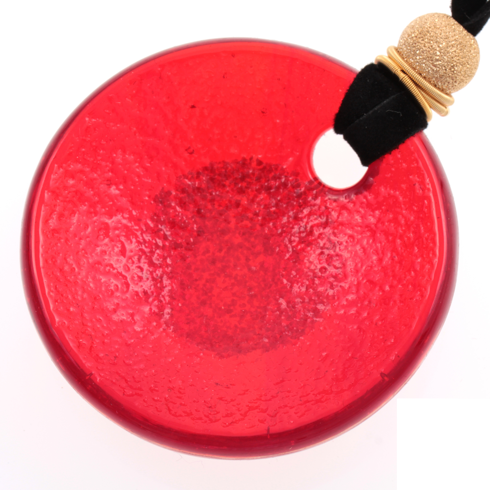 Modell "Starlight" echtes Murano Glas Collier-rot