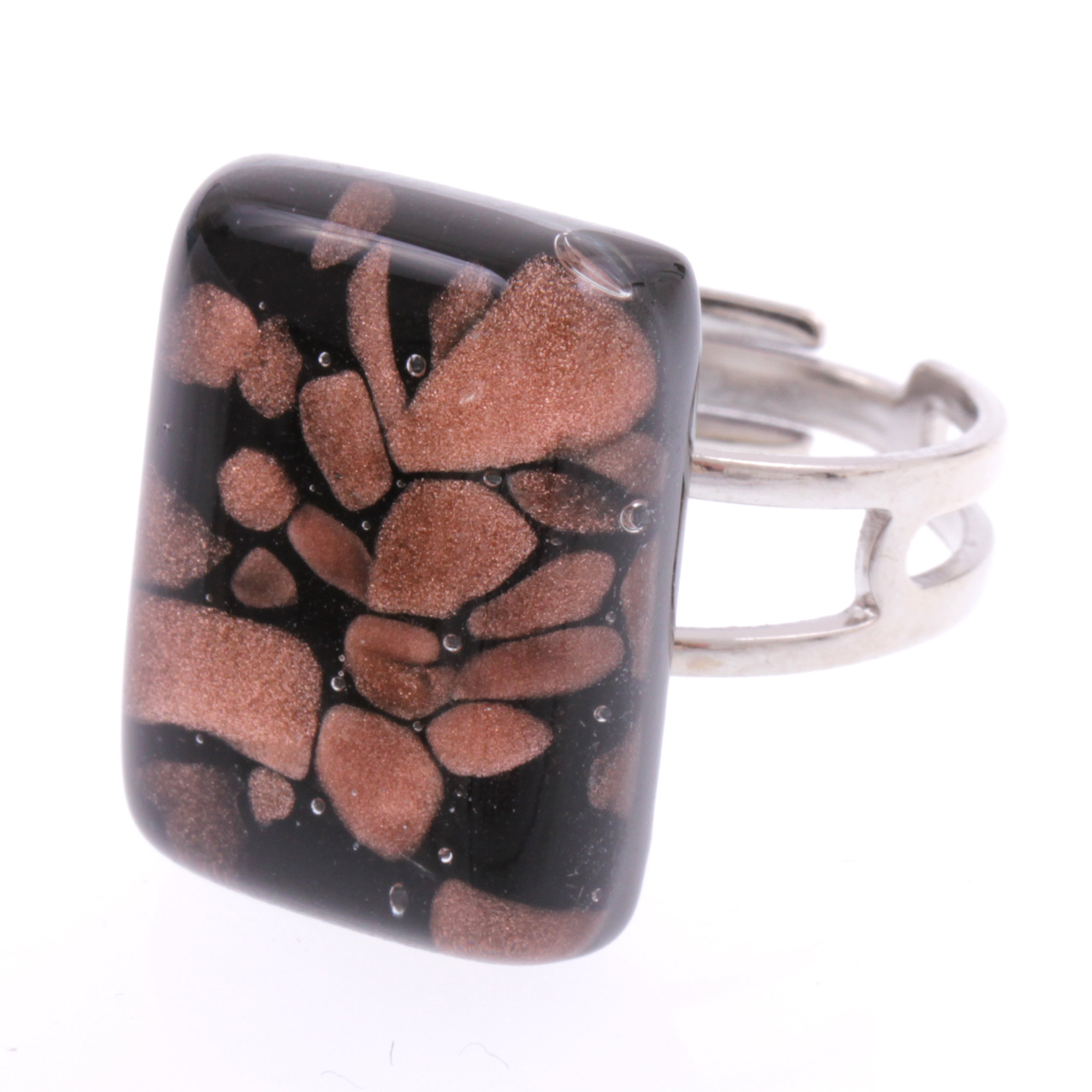Wunderschöner Murano Glas Ring "Sinja"