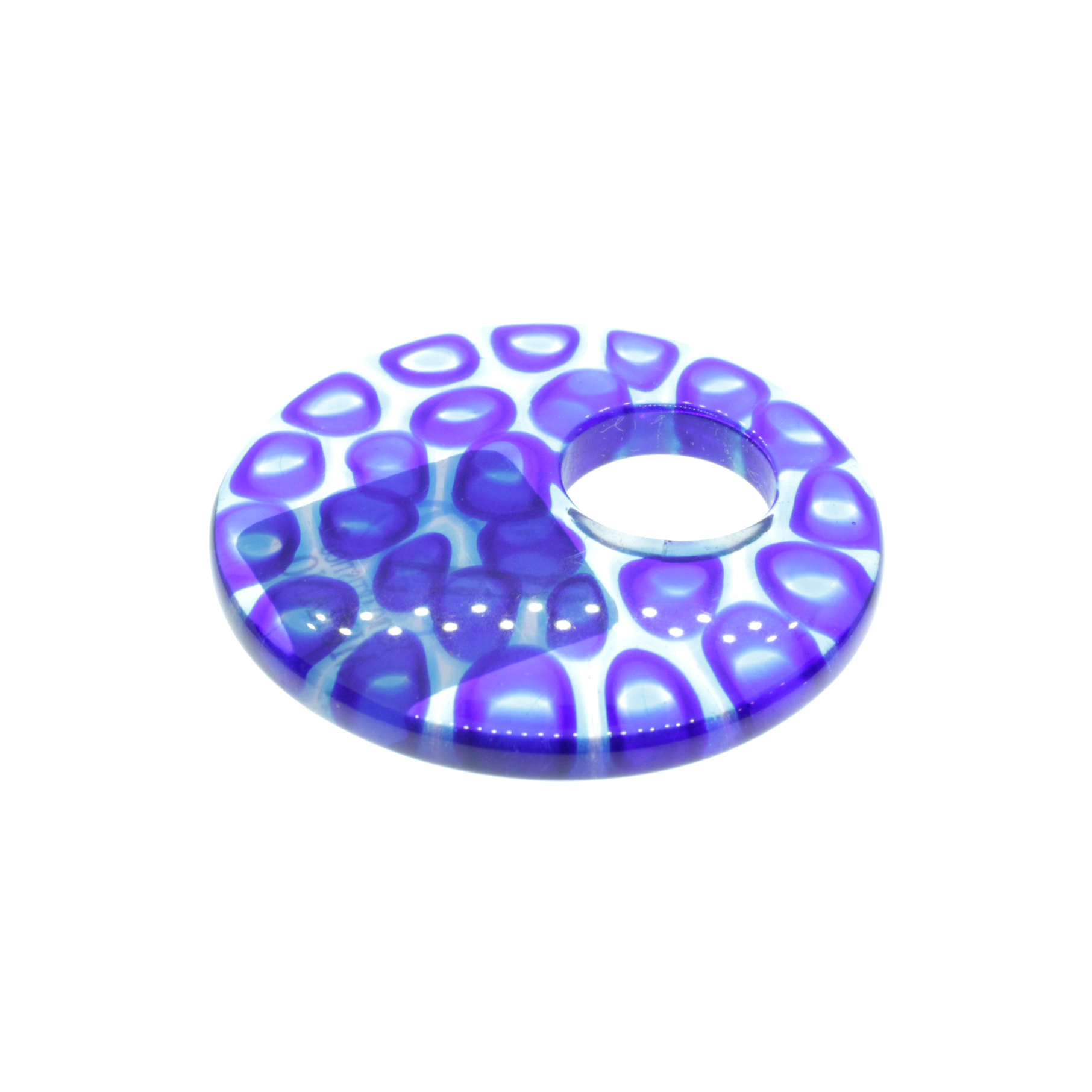 Mille Fiori Anhänger "Chiva" Murano Glas -blau transp