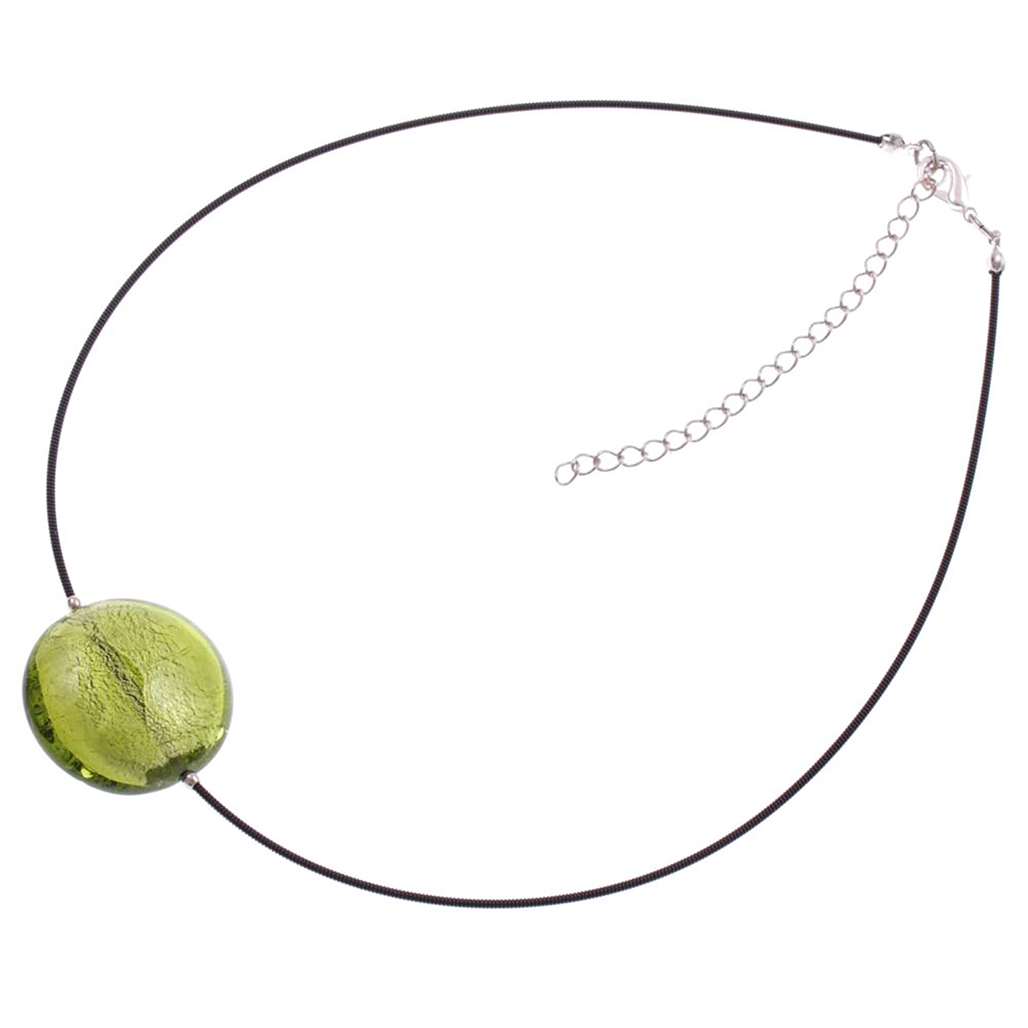 Murano Glas Collier "Cielo" -grün