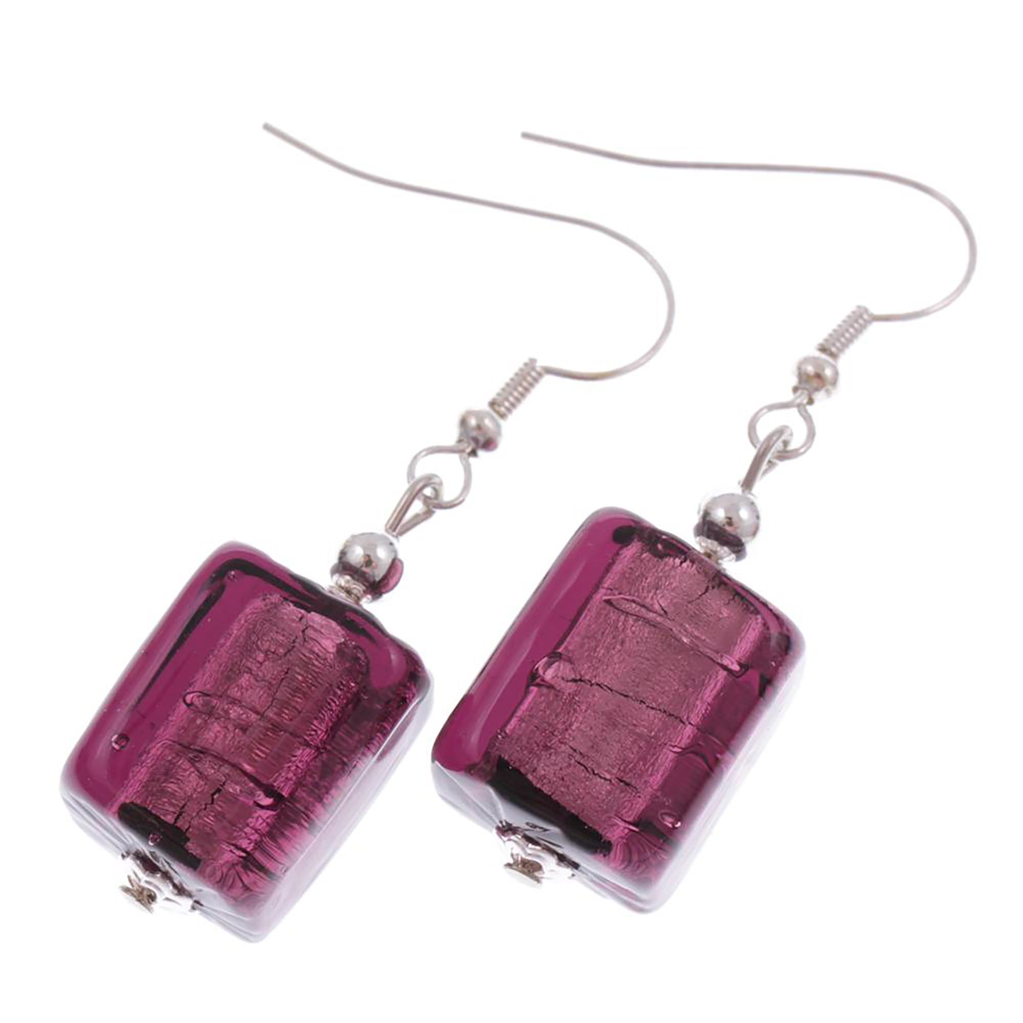 Murano Glas Ohrhaken "Indianapolis" Ohrschmuck