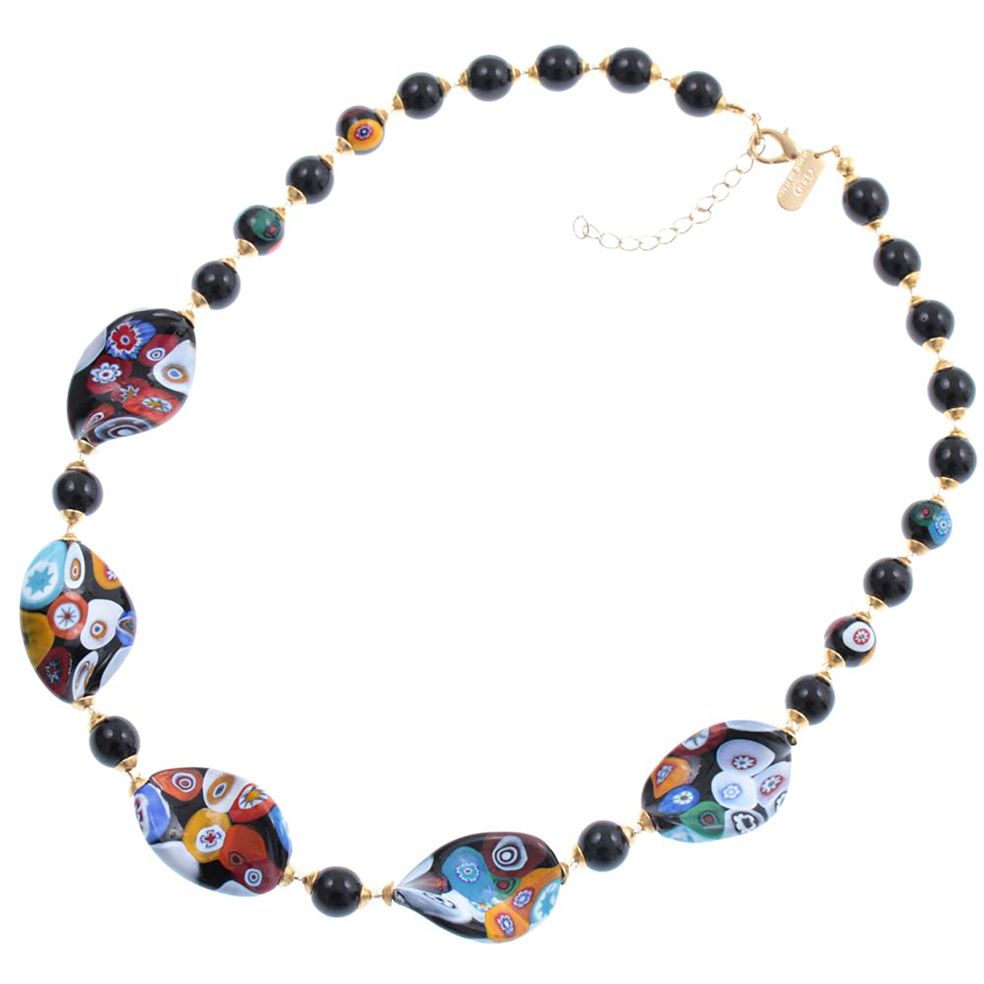Mille Fiori Murano Glas Collier "Orlando" Halskette