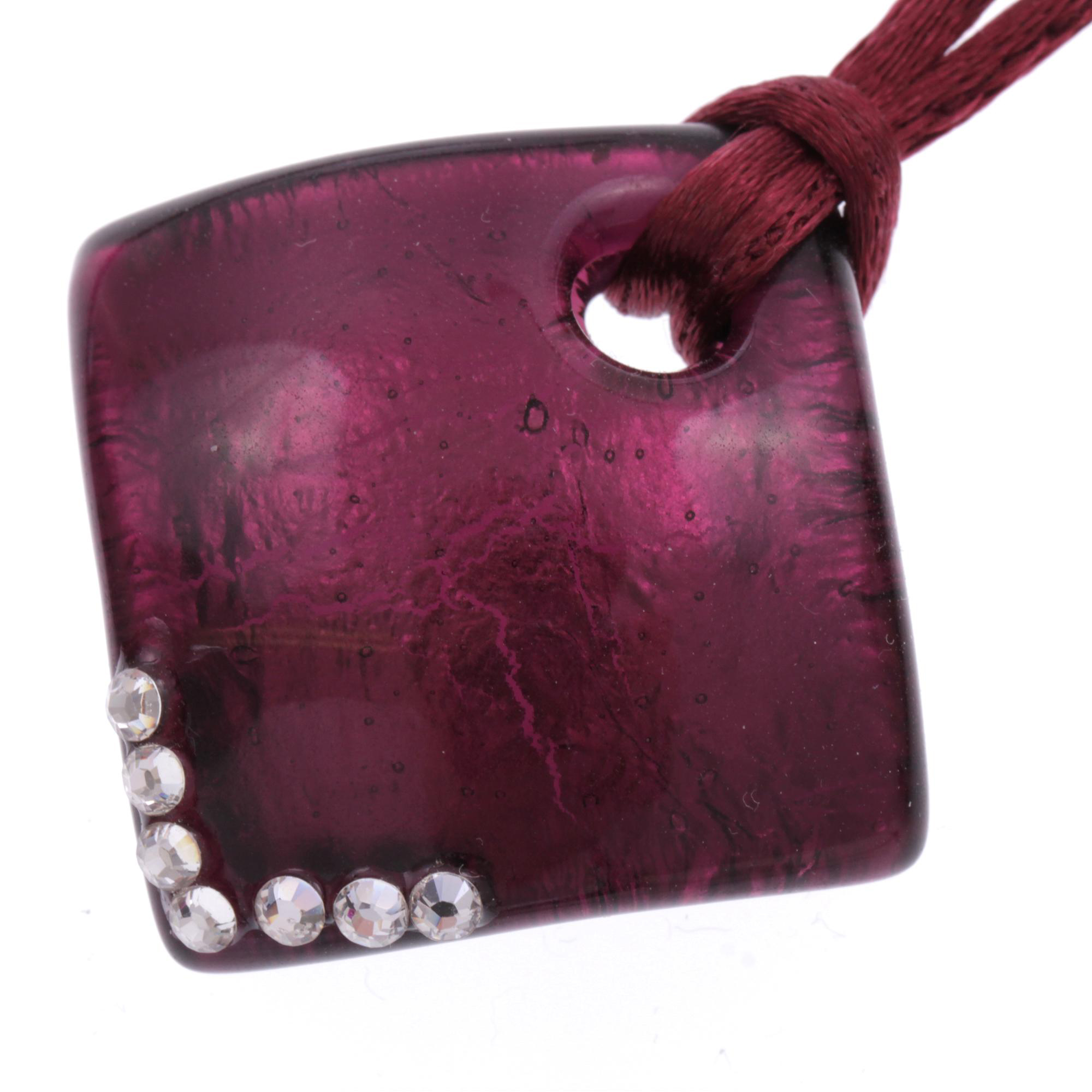 Collier "Giulia" Halskette Murano Glas-amethist Collier "Giulia" Halskette Murano Glas-amethist