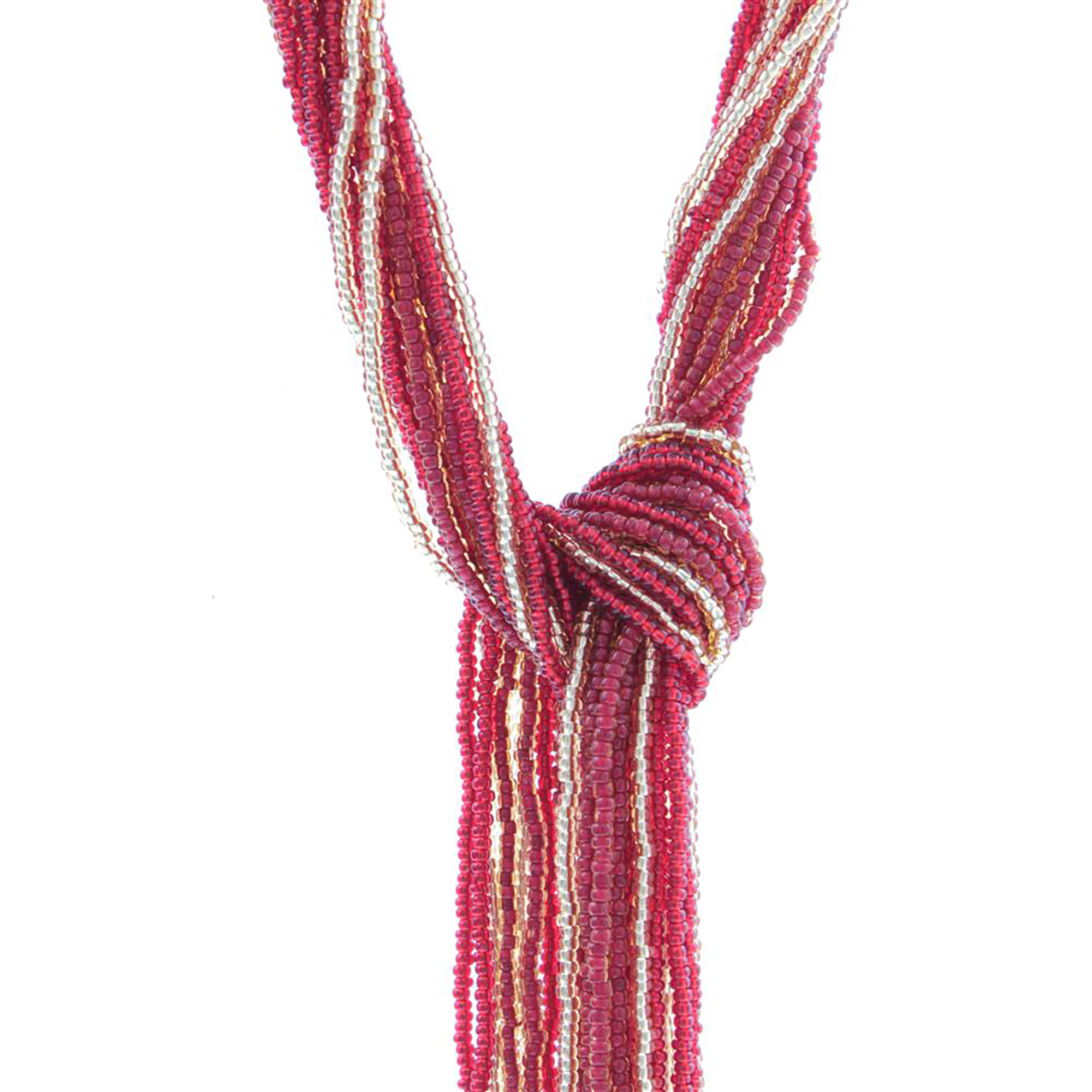 Conteria Murano Glas Collier "Mussa" Halskette-rot