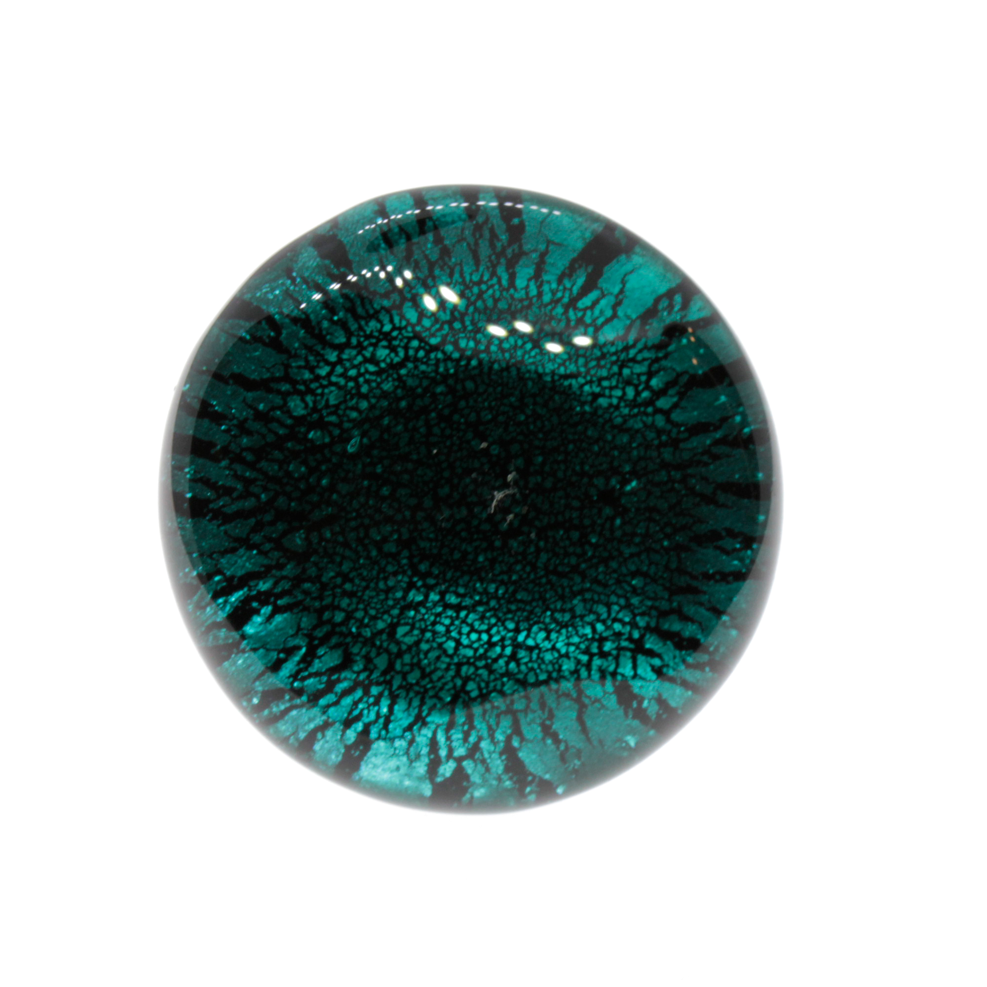 Murano Glas Ring "Vistosa" mit offener Schiene-smaragd