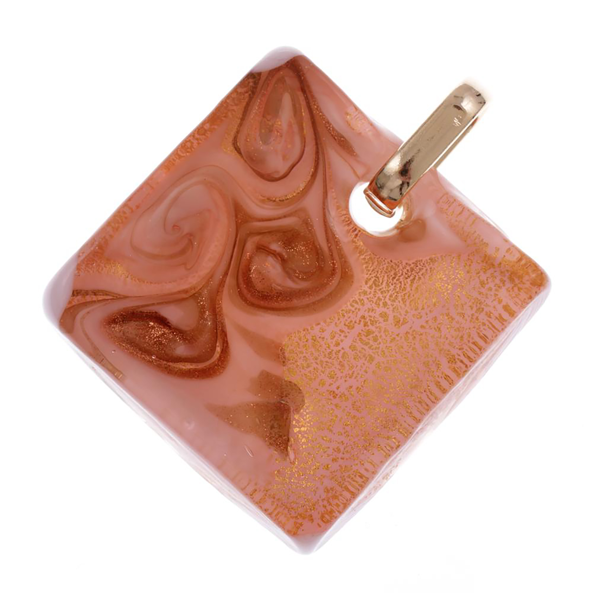 Murano Glas Anhänger "Yvette" -peach