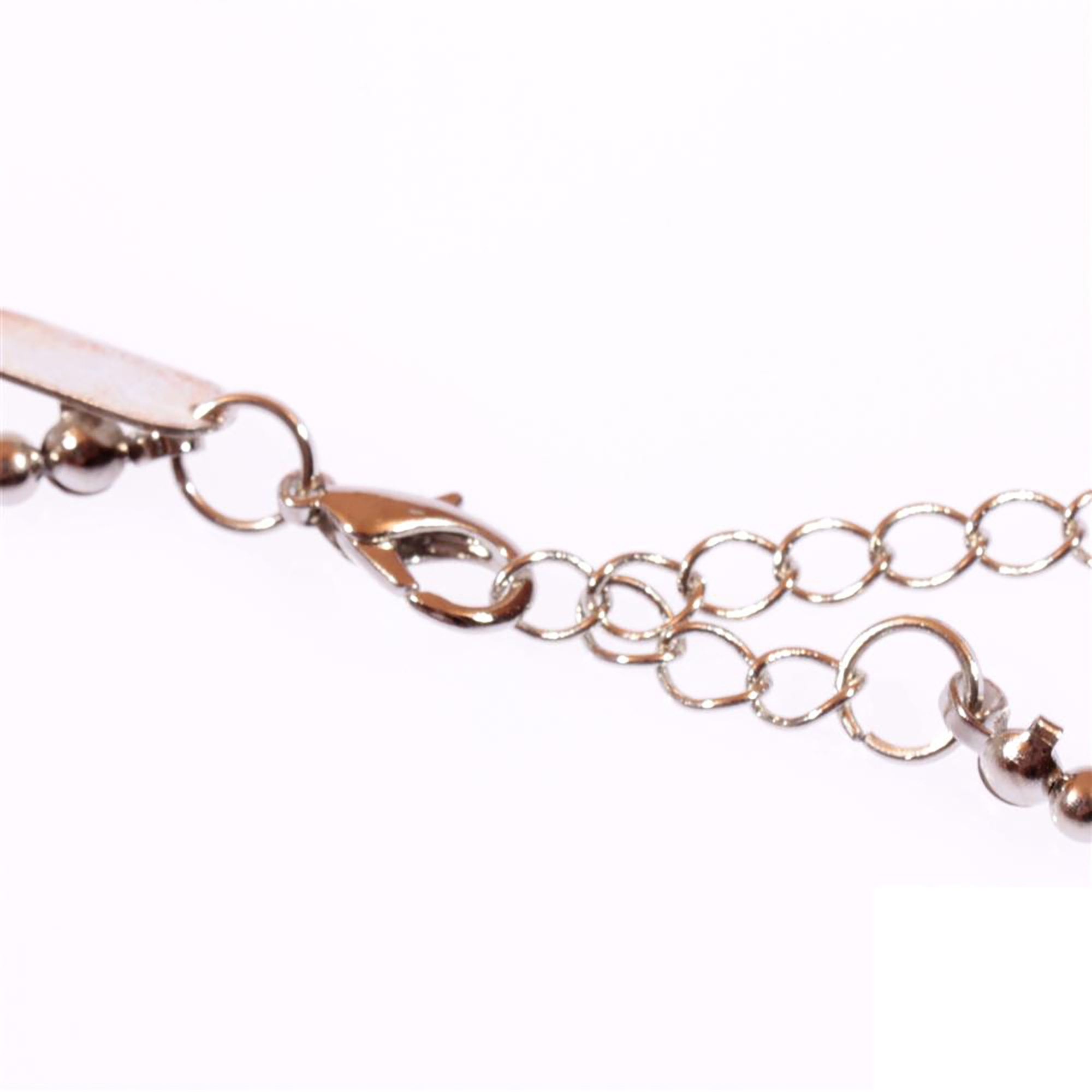 Murano Glas Collier "Ellen" schwarz-silber