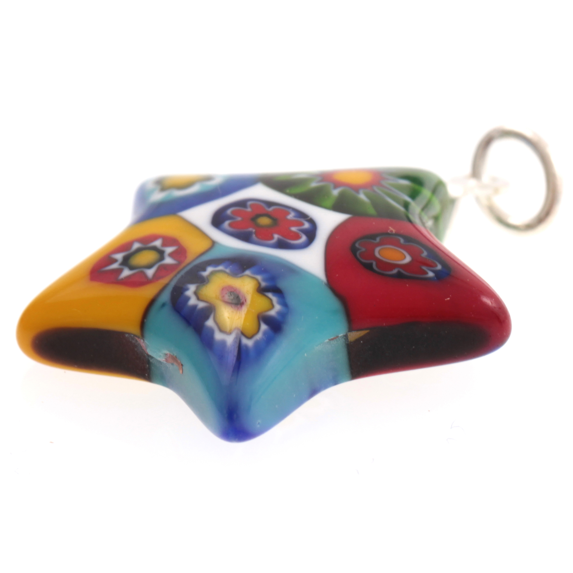 Super Mille Fiori Anhänger "Asteria" Murano Glas-mille fiori