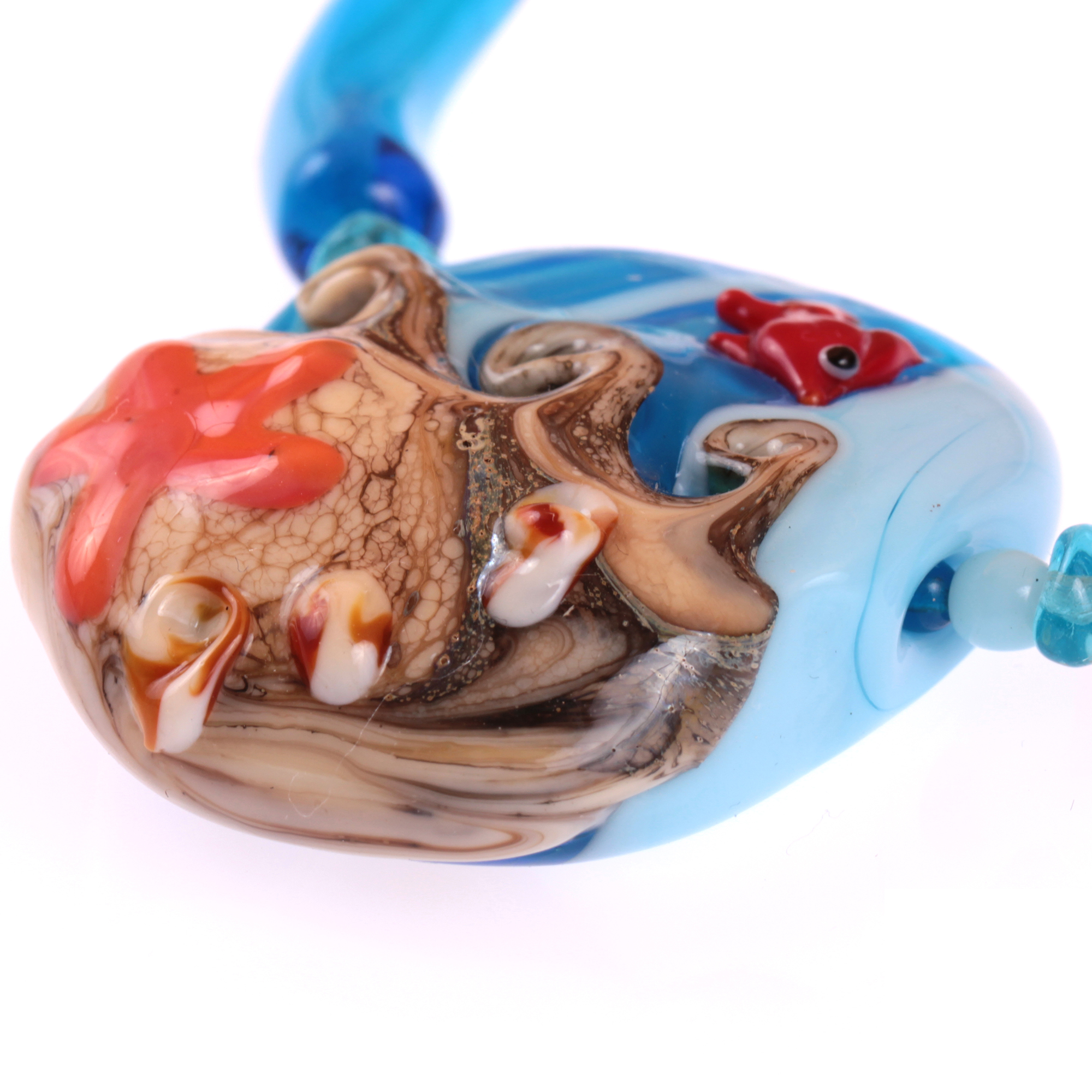 Sensationelles Muranoglas Collier "Levinja"
