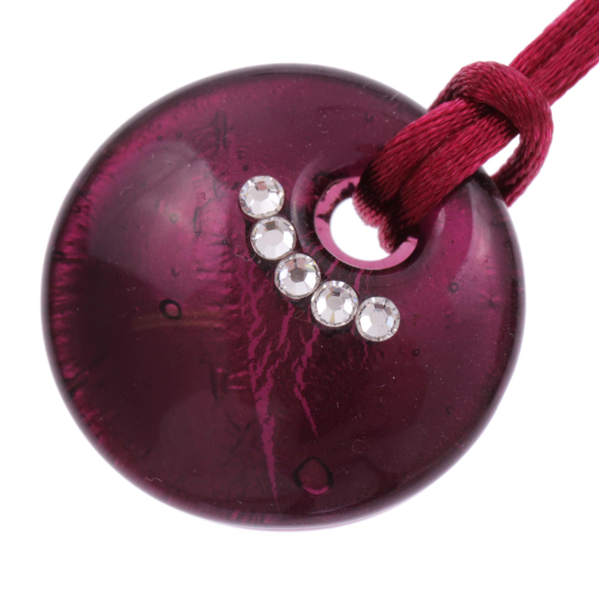 Collier "Sara" Halskette Murano Glas-lila Collier "Sara" Halskette Murano Glas-lila