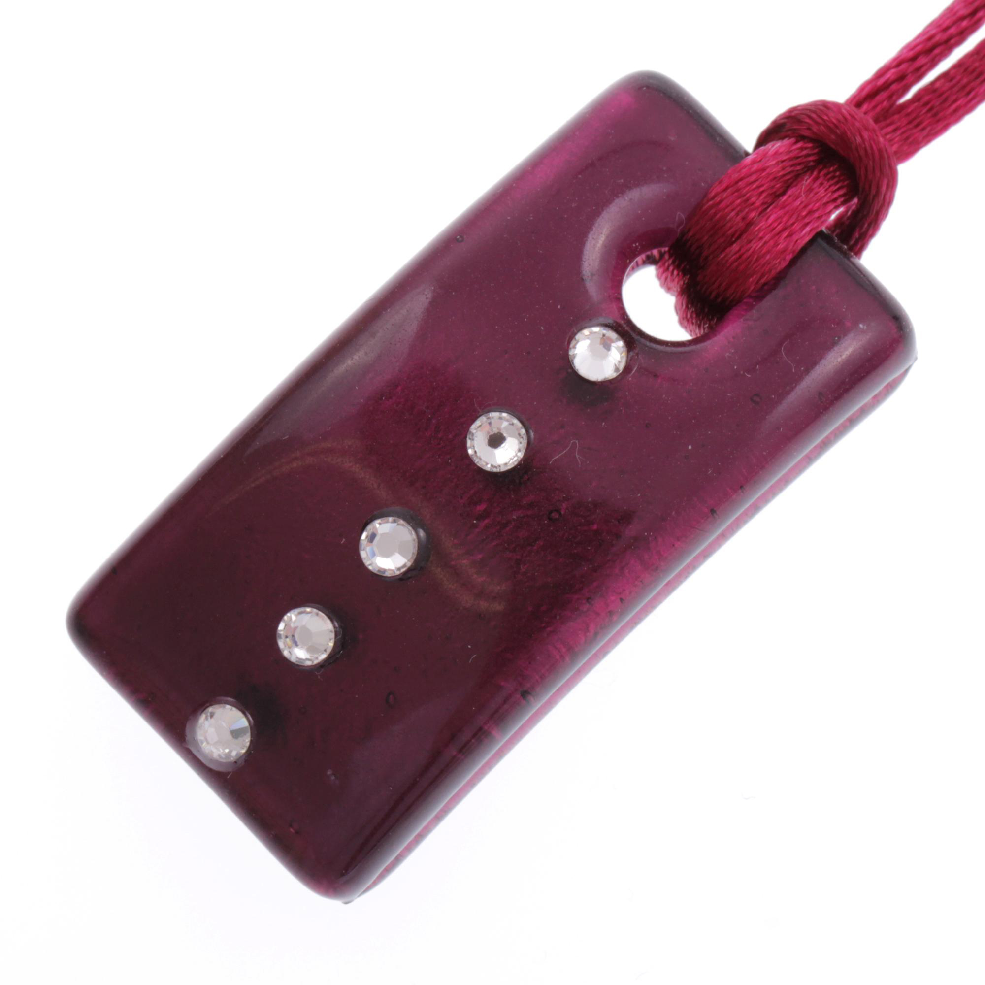 Collier "Chiara" Halskette Murano Glas-lila Collier "Chiara" Halskette Murano Glas-lila